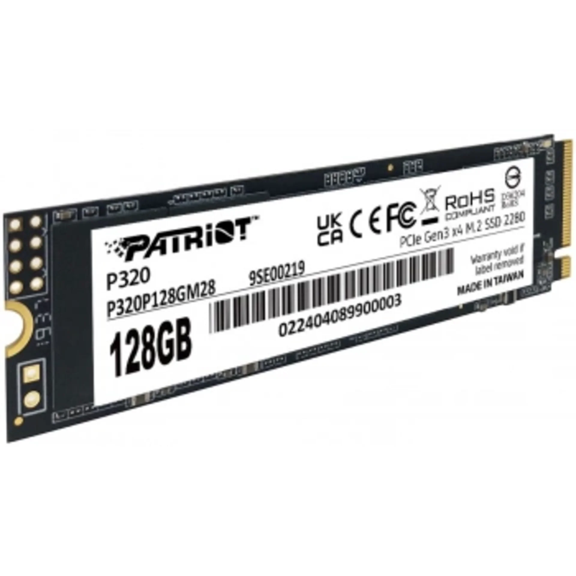 Накопитель SSD Patriot PCIe 3.0 x4 128GB P320P128GM28 P320 M.2 2280