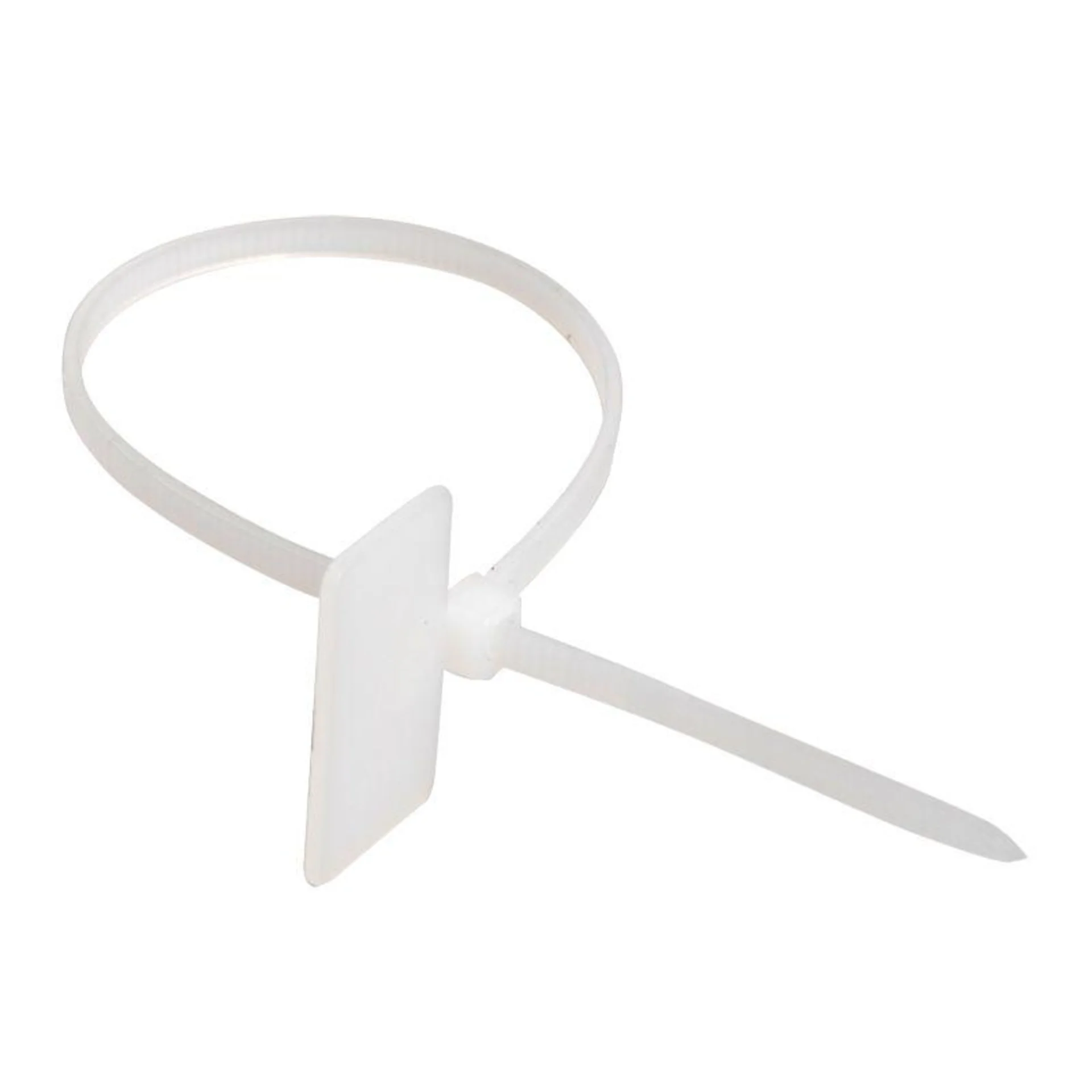 Хомут кабельный ХП1 2.5х110 нейл. бел. с таб. 20х13 (уп.100шт) IEK UHH61-3-110-100