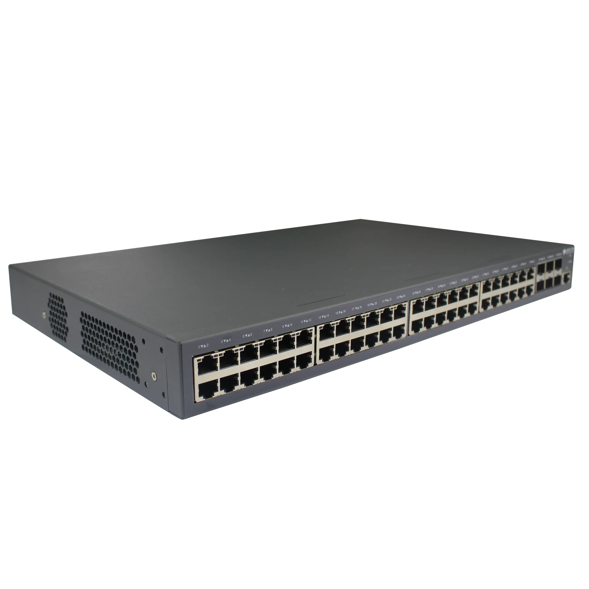 Управляемый коммутатор уровня 3 BDCOM S3900-48T6X, 48x 10/100/1000Base-T, 6x 1/10GE SFP+, Hot Swap БП 1+1, в комплекте 1x PSU ~220VAC