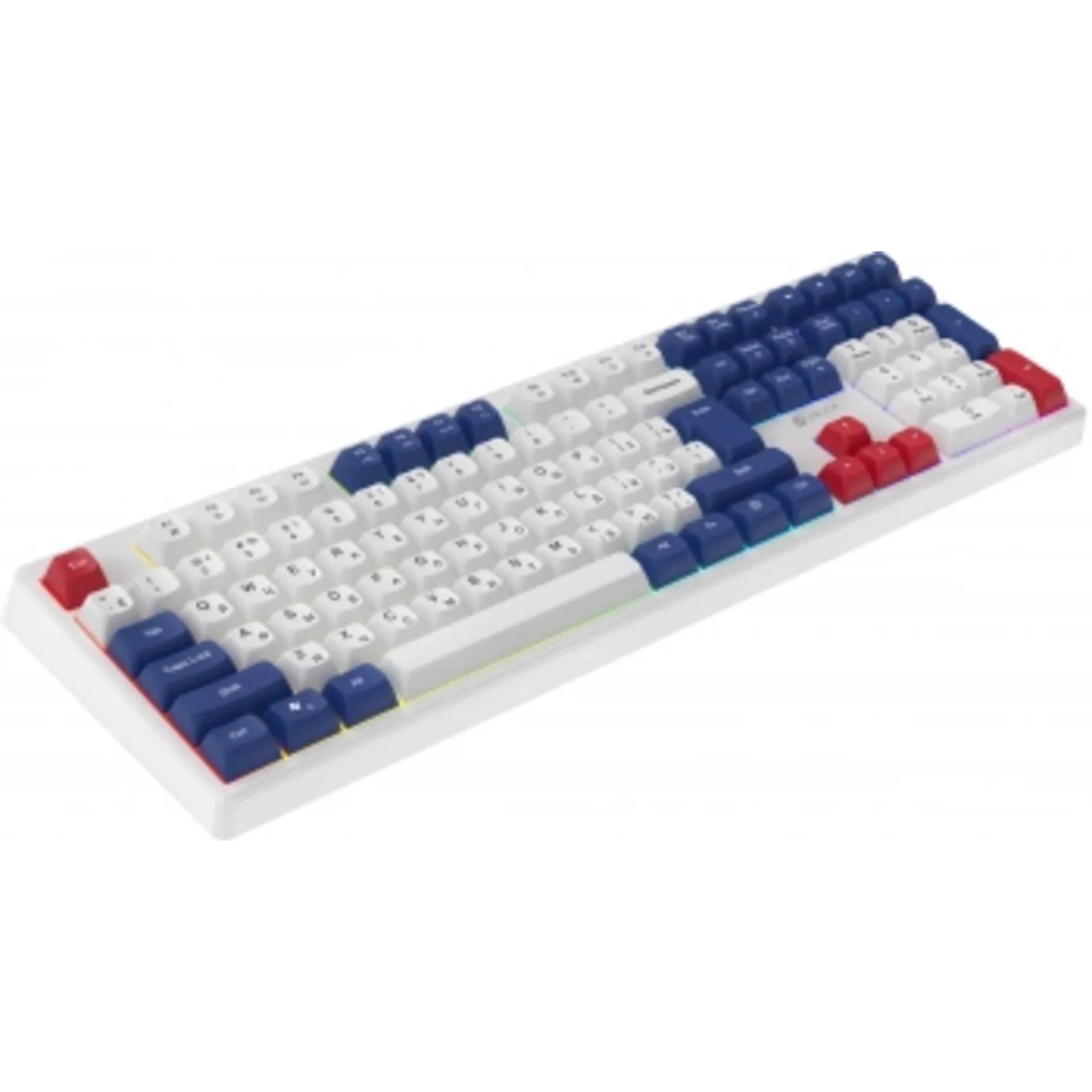 Клавиатура Оклик 725G белый/красный USB Multimedia for gamer LED (2070294) кабель 1.8м