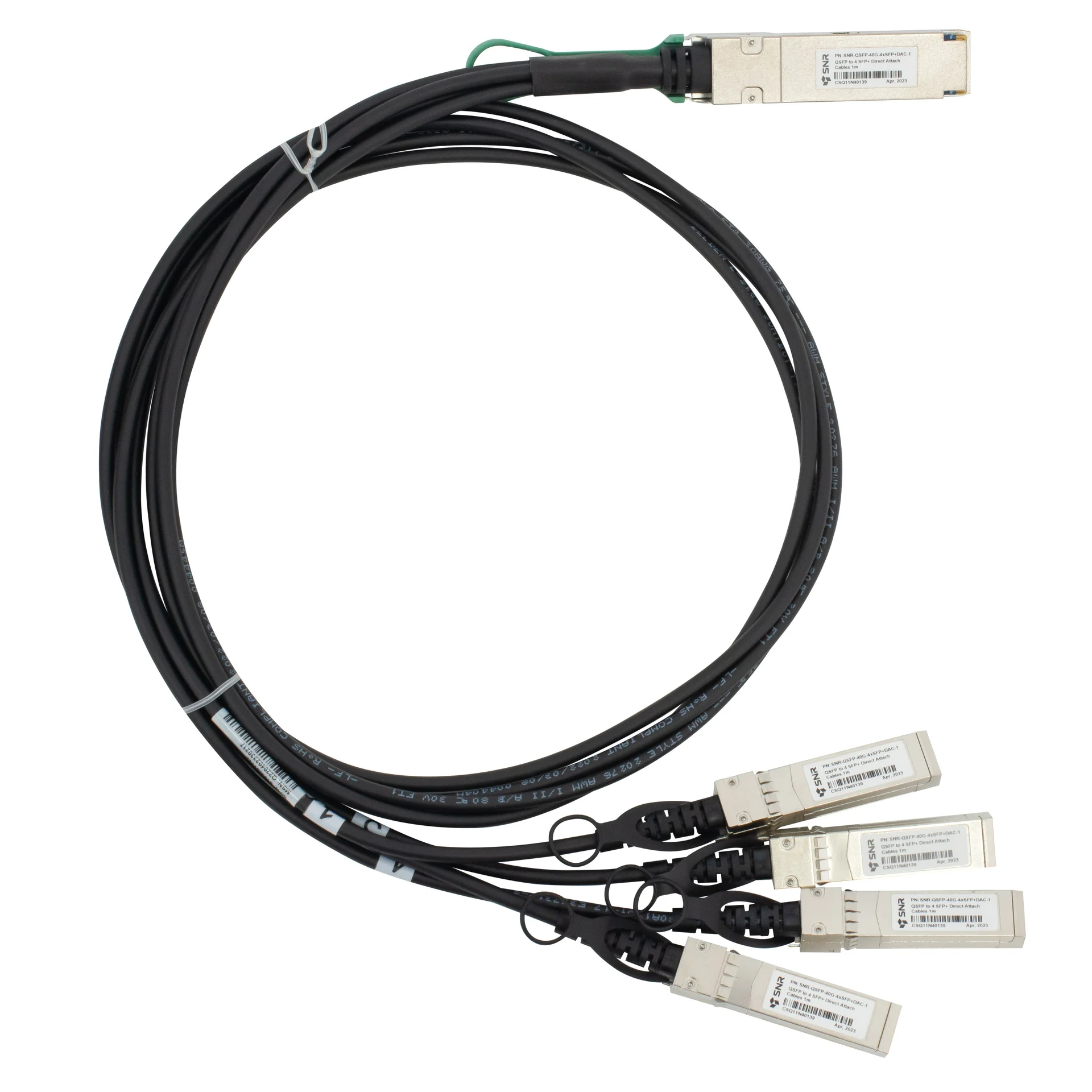 Модуль 40G QSFP-40G->4xSFP+ DAC, дальность до 1м