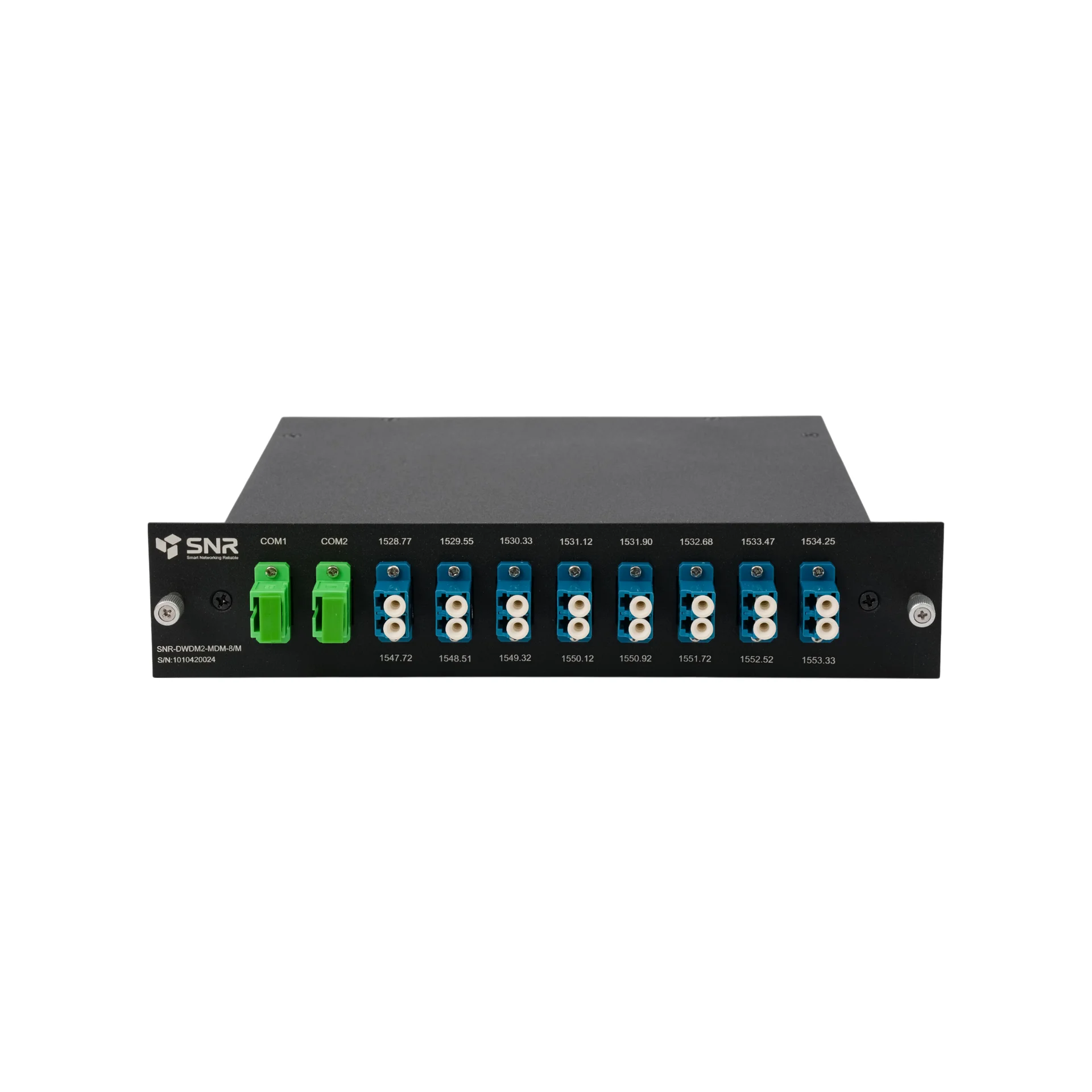 Мультиплексор DWDM двухволоконный 8-канальный в 1/2-слоте