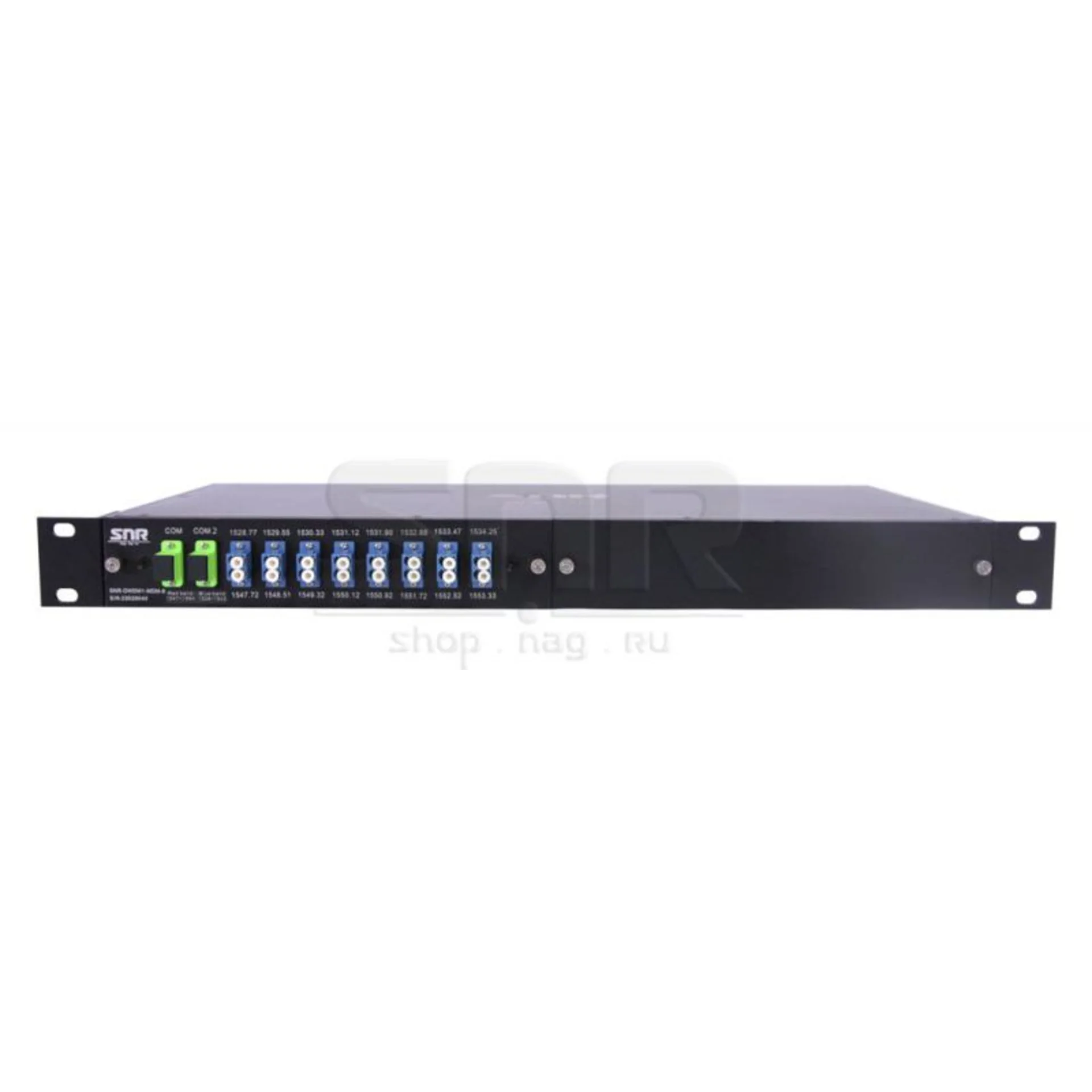 Мультиплексор DWDM двухволоконный 8-канальный в 1/2-слоте