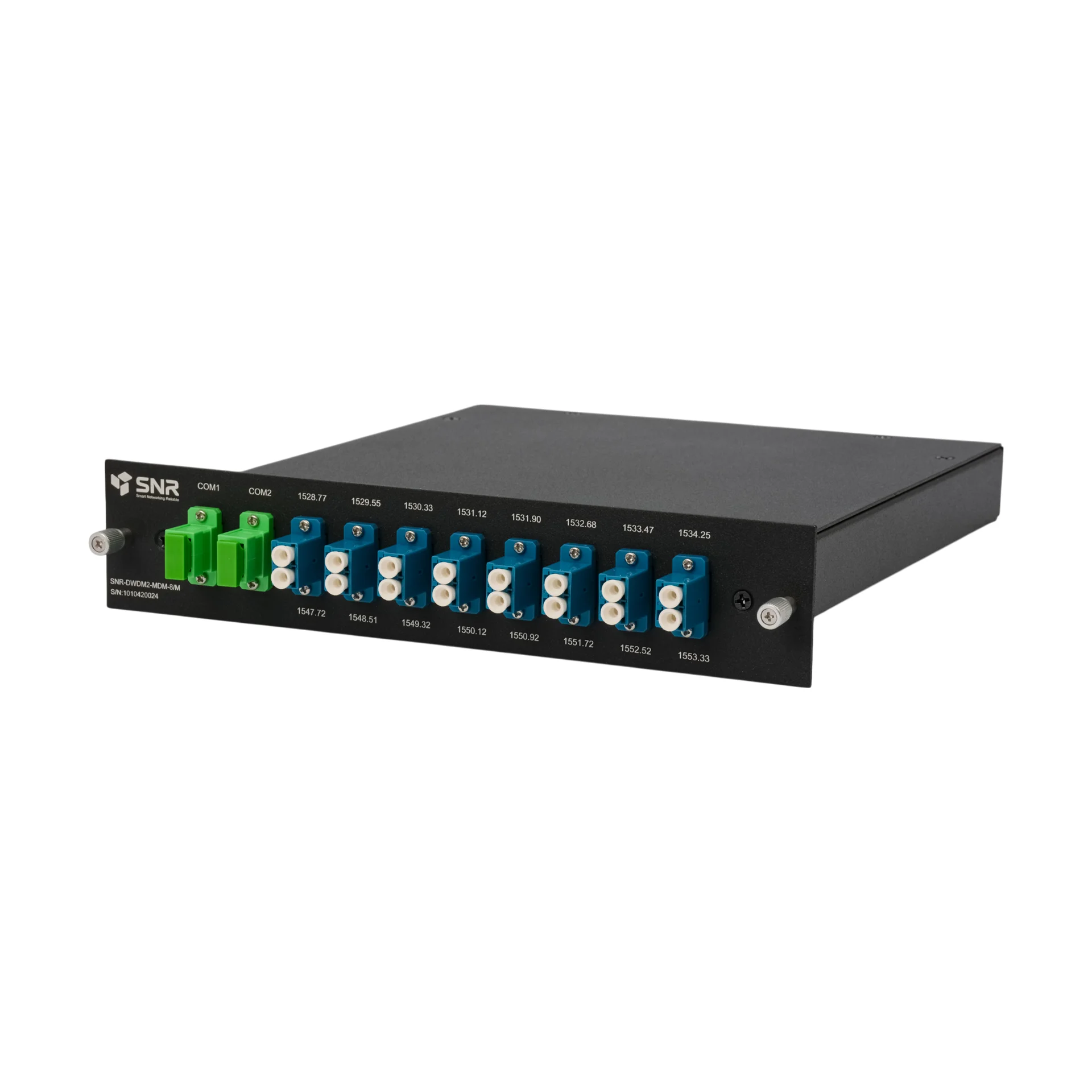 Мультиплексор DWDM двухволоконный 8-канальный в 1/2-слоте