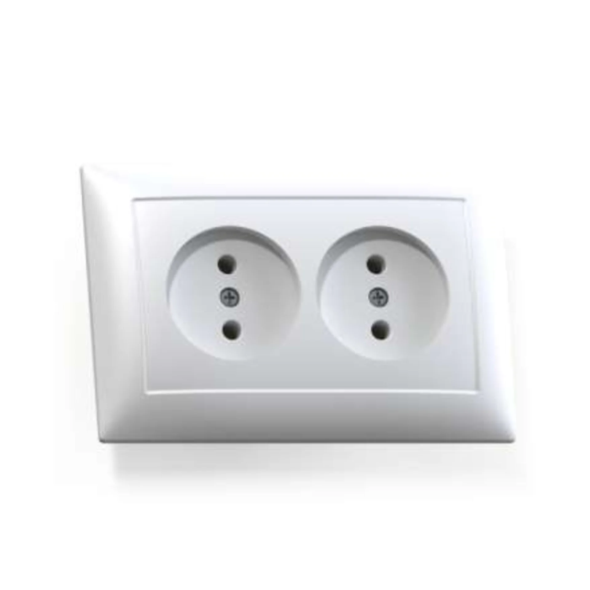 Розетка 2-м СП Селена РС16-371 16А IP20 бел. Кунцево 8115