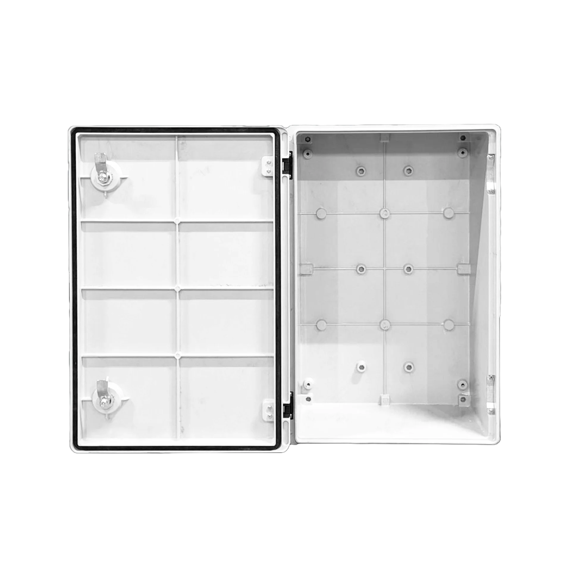 Стеклопластиковый шкаф навесной с монтажной панелью, 400х600х200мм, IP65