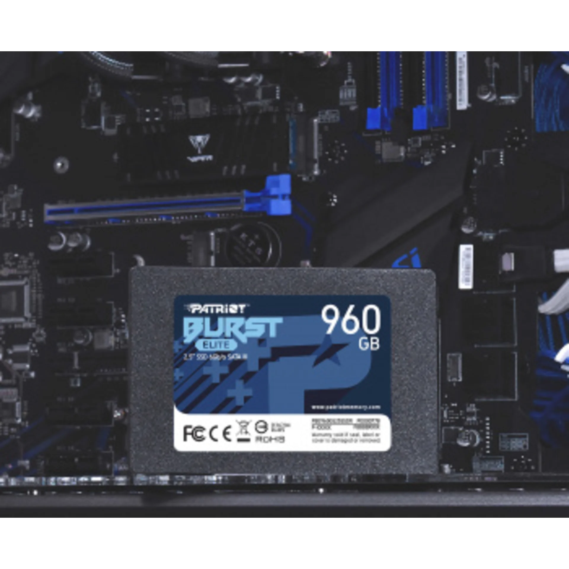 Накопитель SSD Patriot SATA-III 960GB PBE960GS25SSDR Burst Elite 2.5"