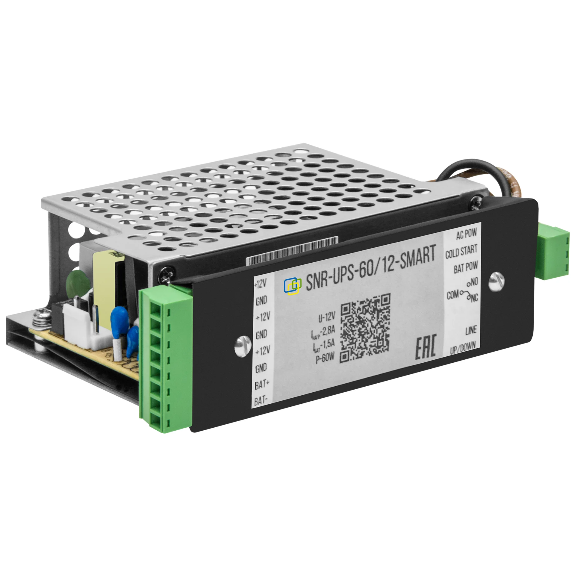 Устройство бесперебойного питания RPS с выходом 12В/60Вт, с функцией мониторинга и холодного старта