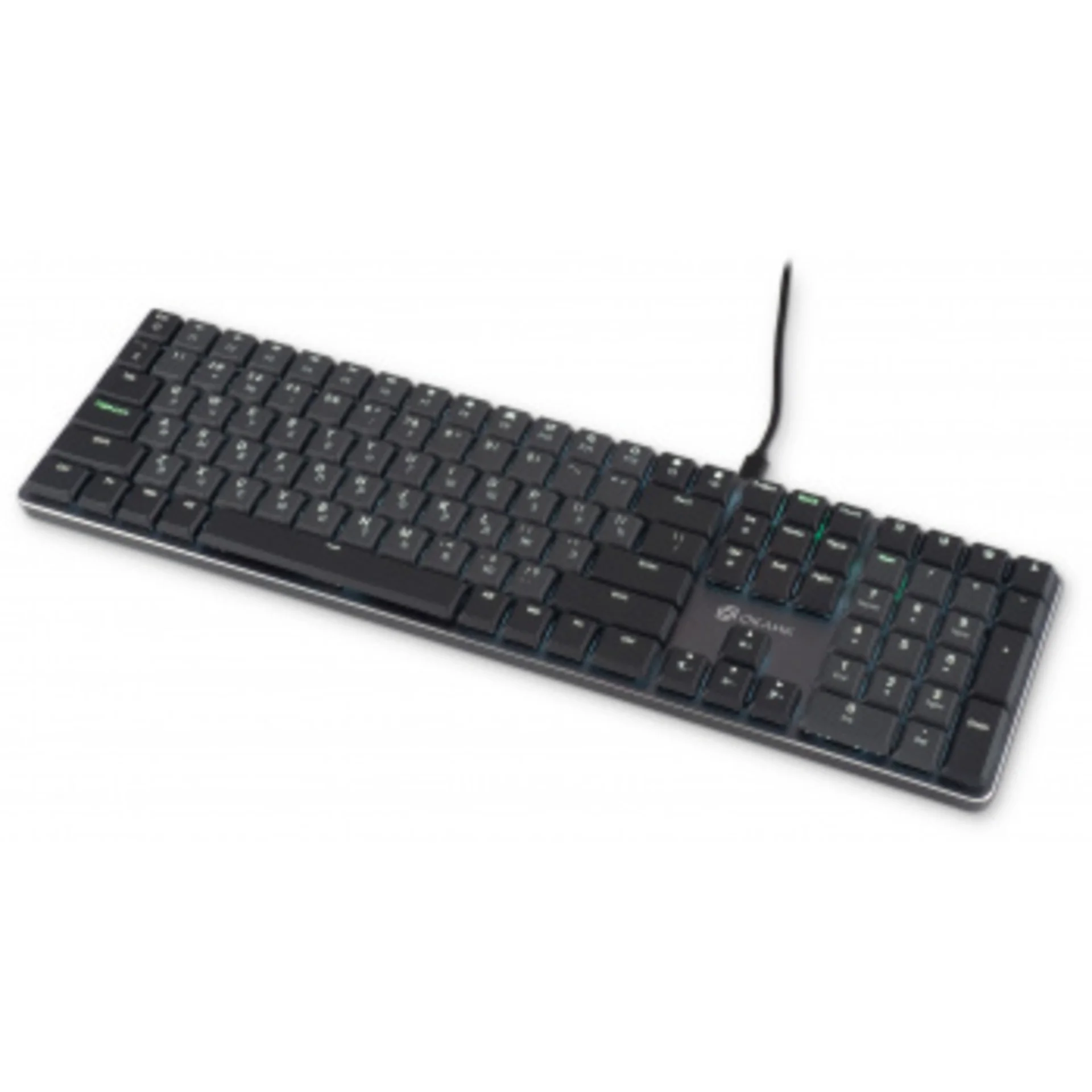 Клавиатура Оклик K953X механическая черный/серый USB Multimedia LED (1901086)