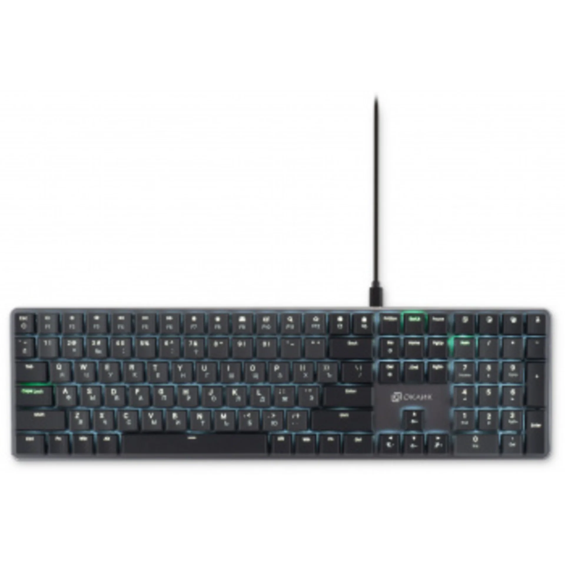 Клавиатура Оклик K953X механическая черный/серый USB Multimedia LED (1901086)