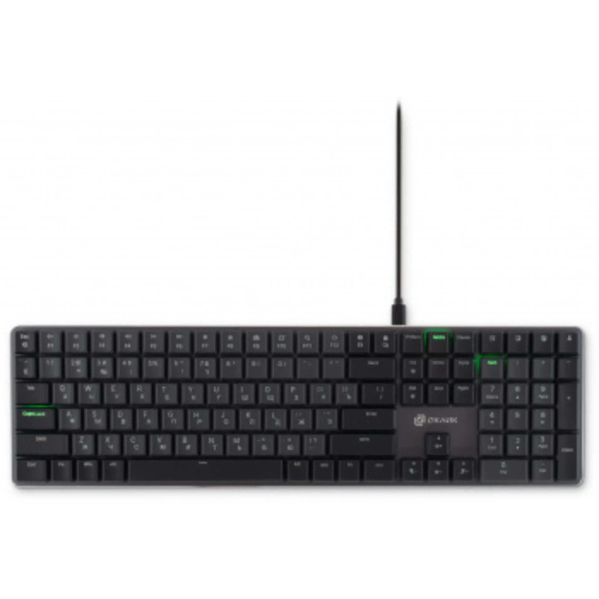 Клавиатура Оклик K953X механическая черный/серый USB Multimedia LED (1901086)