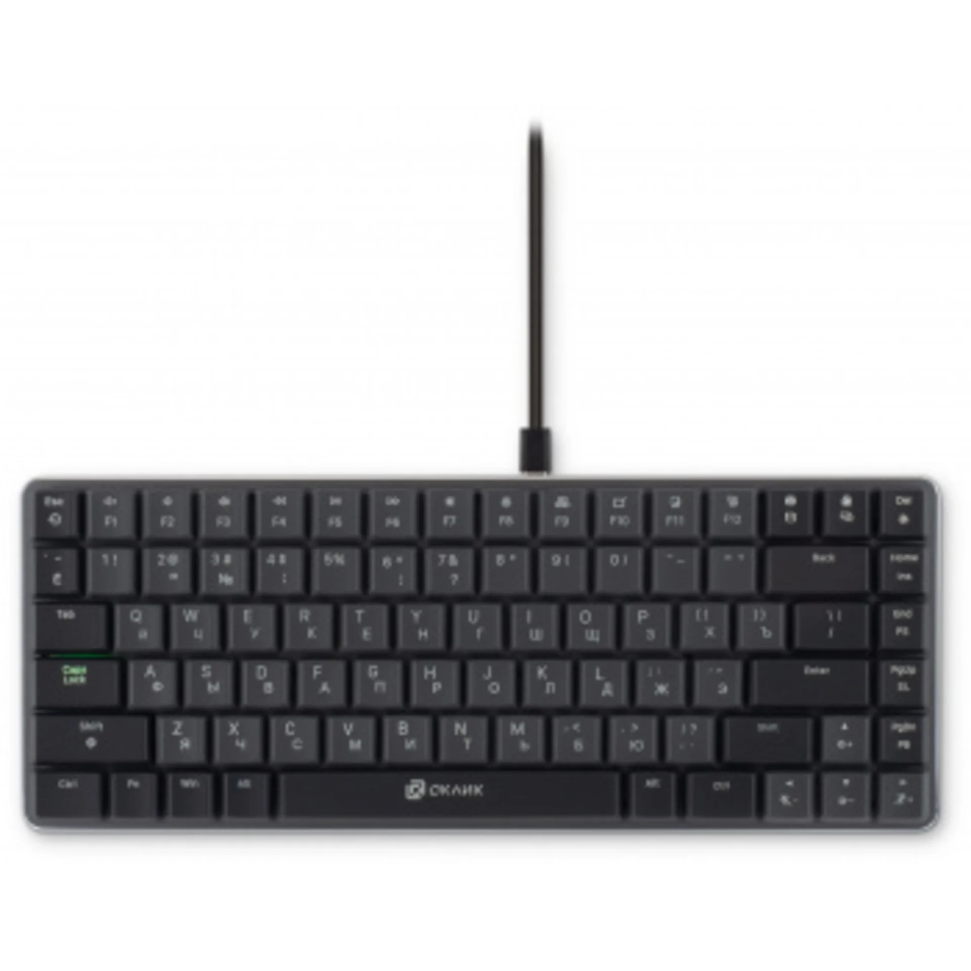 Клавиатура Оклик K615X механическая черный/серебристый USB Multimedia LED (1934413)