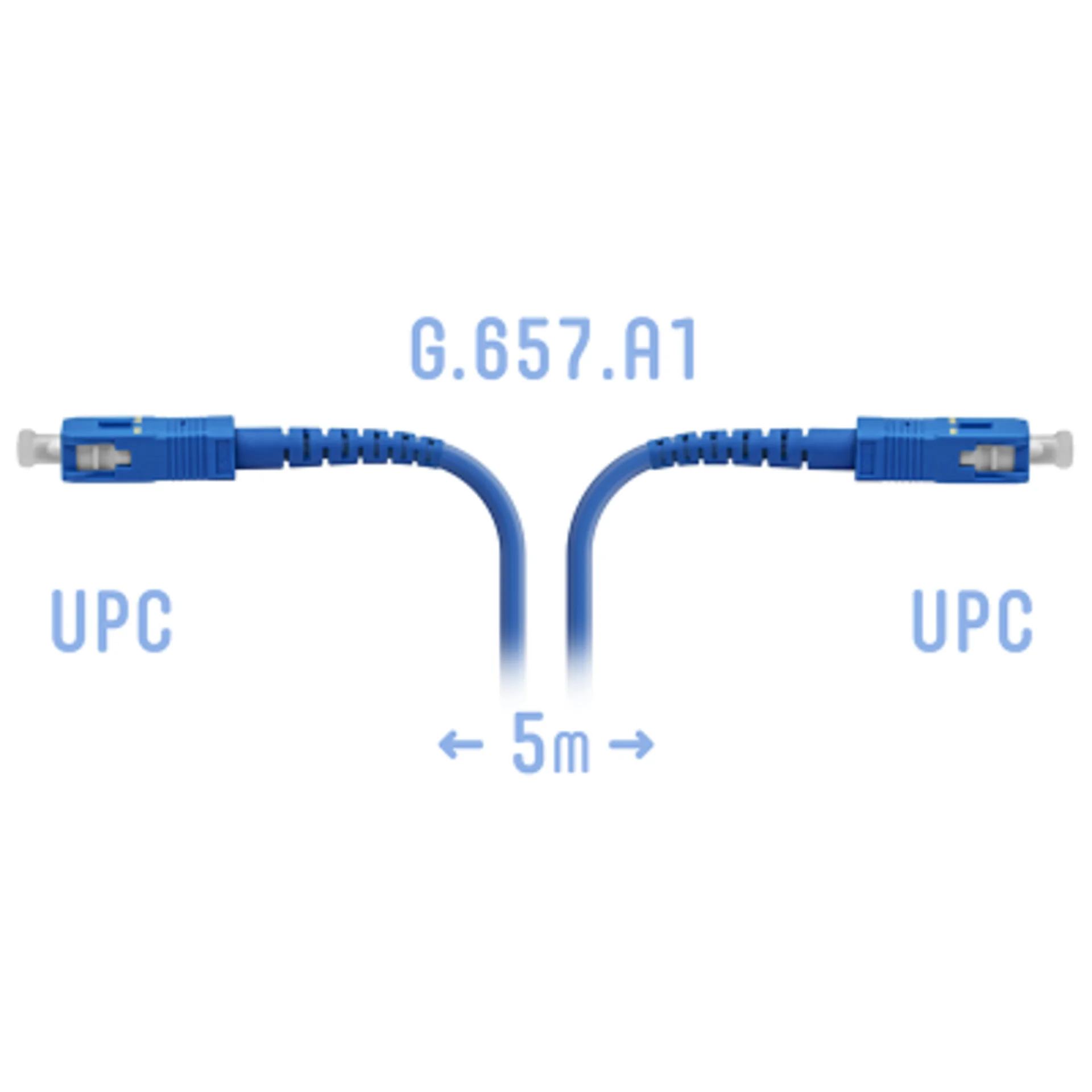 Патчкорд оптический армированный SC/UPC 5 метров