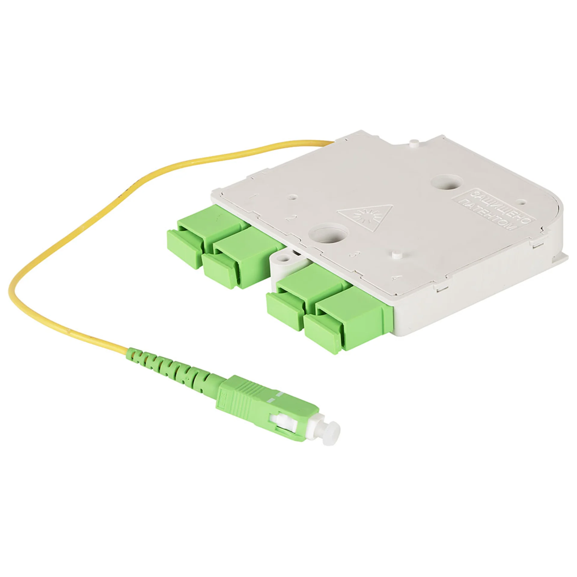 Универсальный сплиттерный модуль на 4 абонента LIGHT PON УСМ 1х4 SC/APC