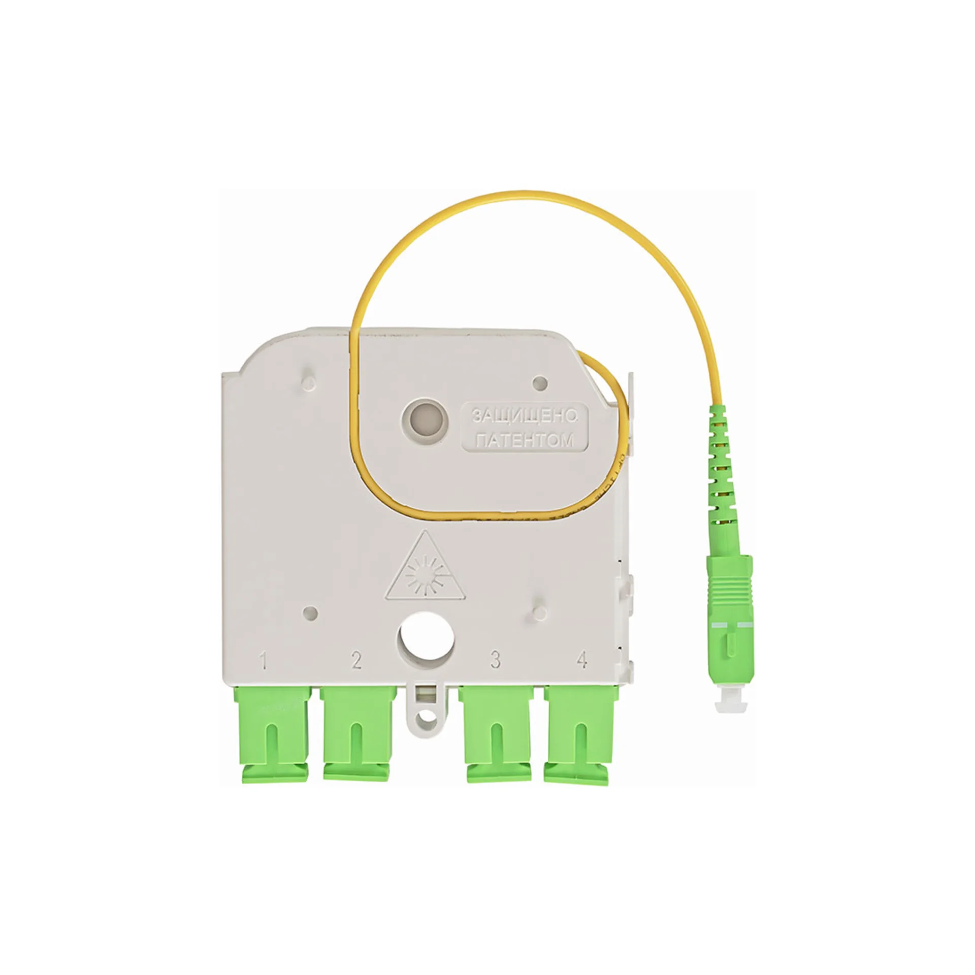 Универсальный сплиттерный модуль на 4 абонента LIGHT PON УСМ 1х4 SC/APC