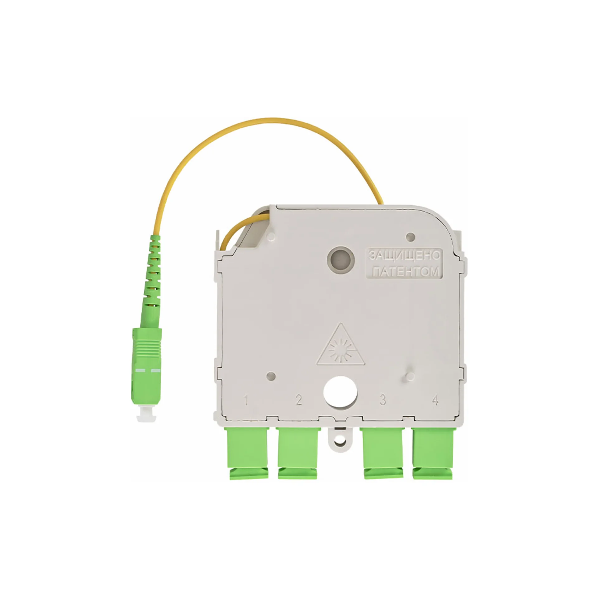 Универсальный сплиттерный модуль на 4 абонента LIGHT PON УСМ 1х4 SC/APC