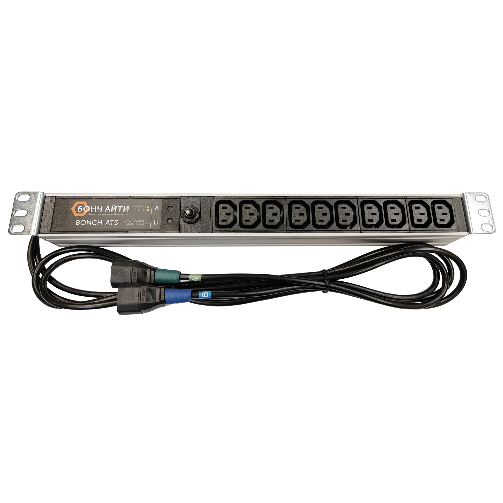 Блок розеток с АВР BONCH-ATS/PDU 8A-10C13-C14/C14