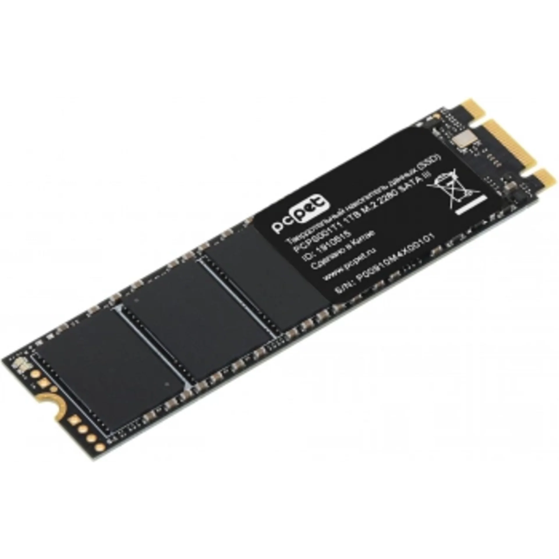 Накопитель SSD PC Pet SATA-III 1TB PCPS001T1 M.2 2280 OEM