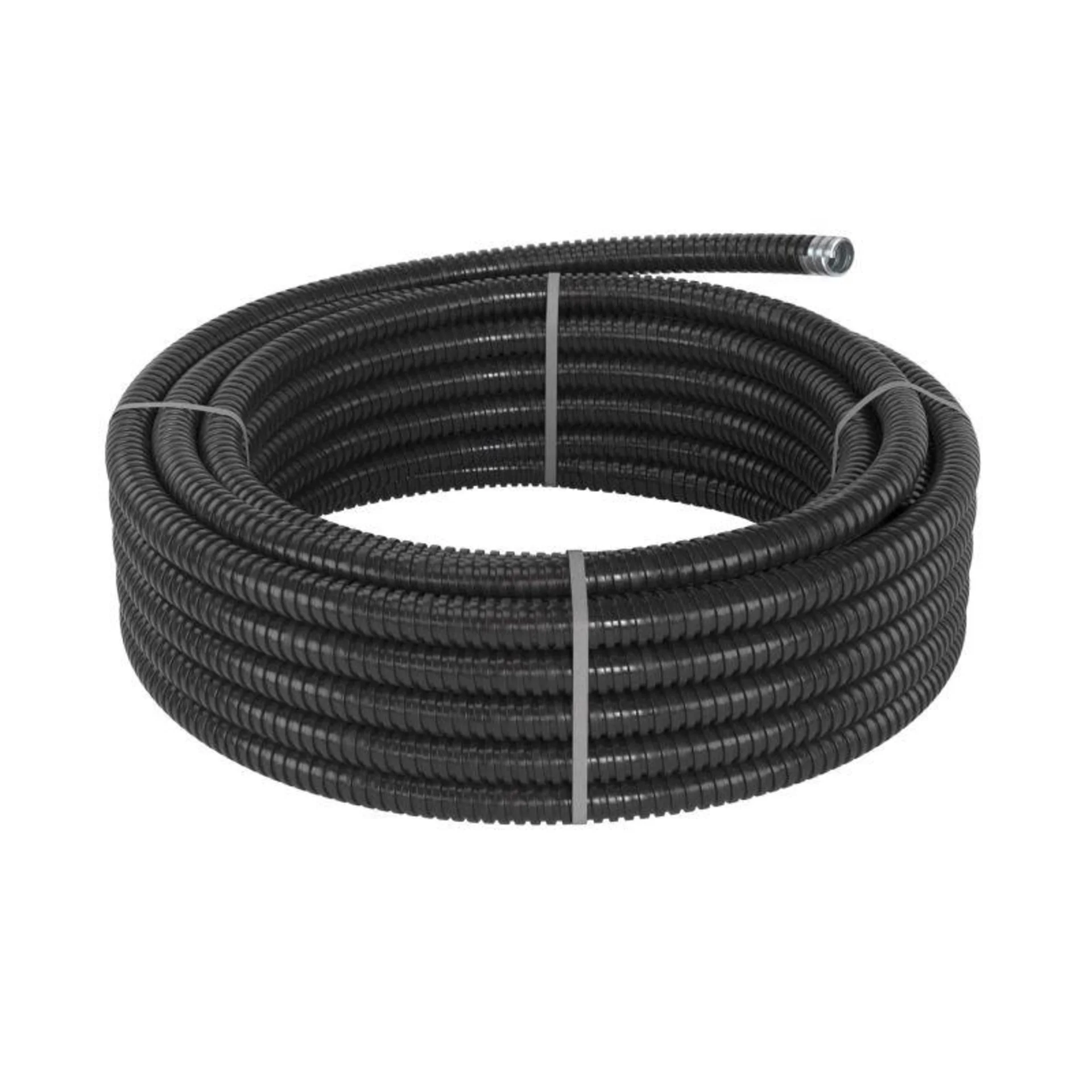 Металлорукав в ПВХ изоляции DN 12мм Dвн.12.0мм Dнар.16.0мм без протяжки черн. (уп.50м) DKC 6071R-012