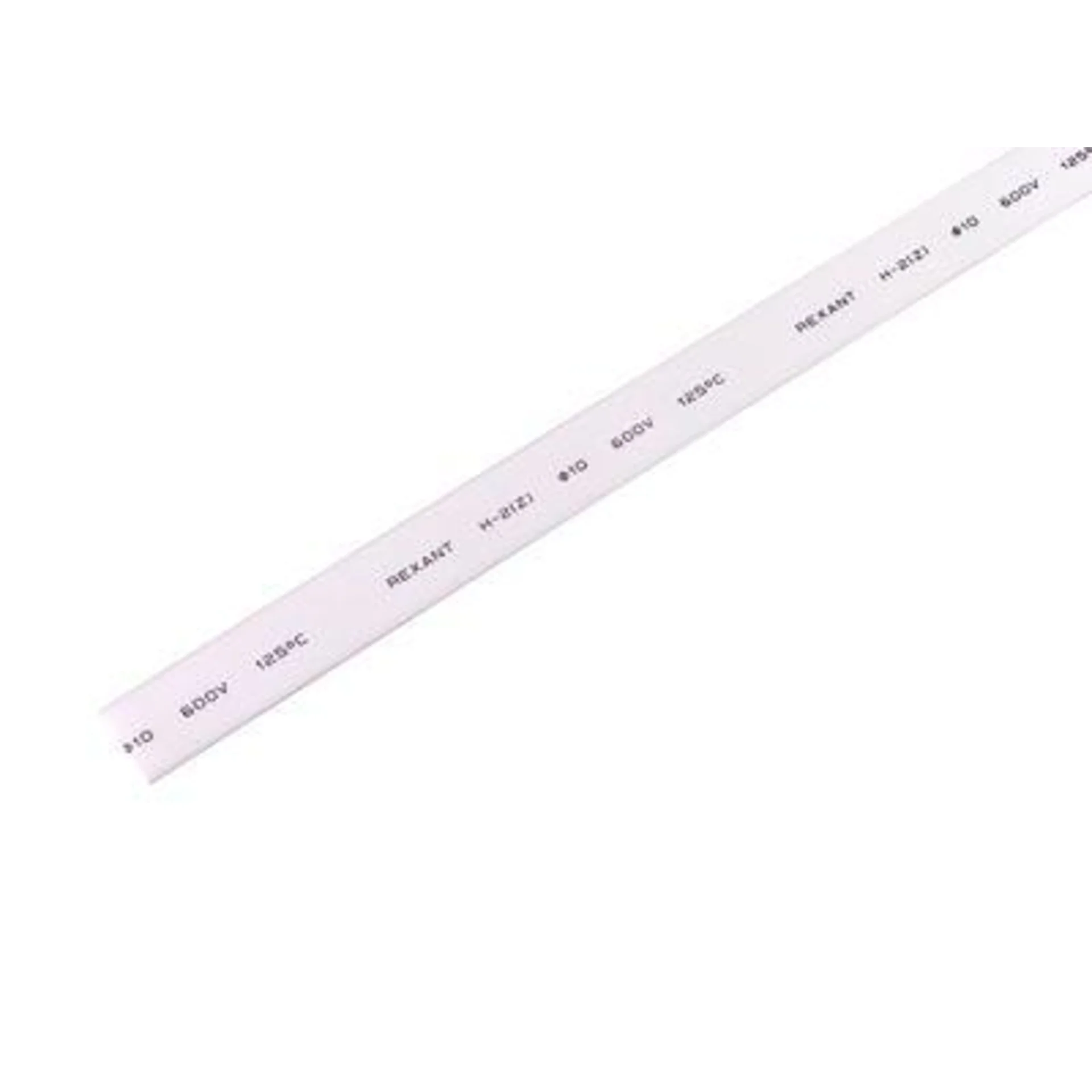 Трубка термоусадочная 10.0/5.0 1м бел. REXANT 21-0001