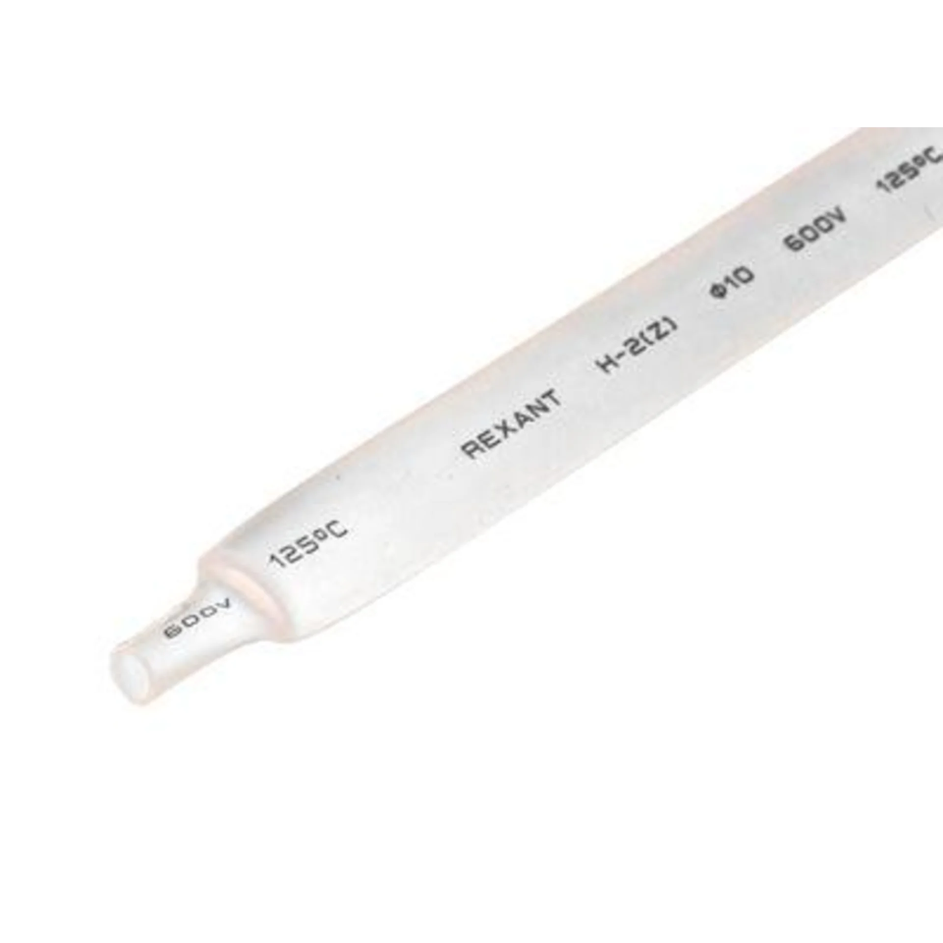 Трубка термоусадочная 10.0/5.0 1м бел. REXANT 21-0001