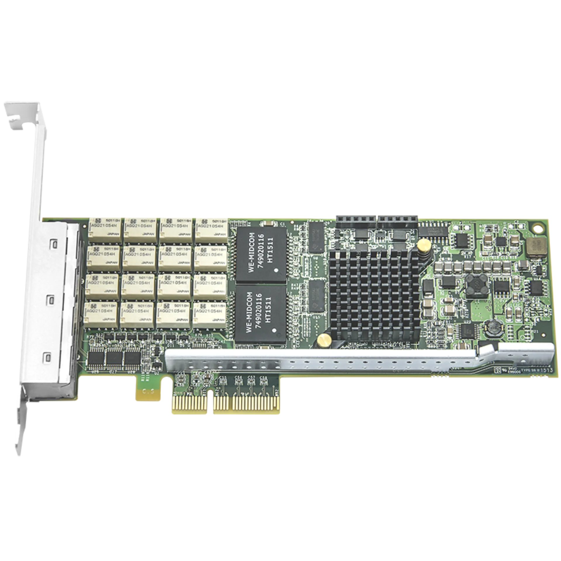 Сетевая карта 4 порта 10/100/1000Base-T Bypass (RJ45, Intel i350AM4), Silicom PE2G4BPi35LA-SD