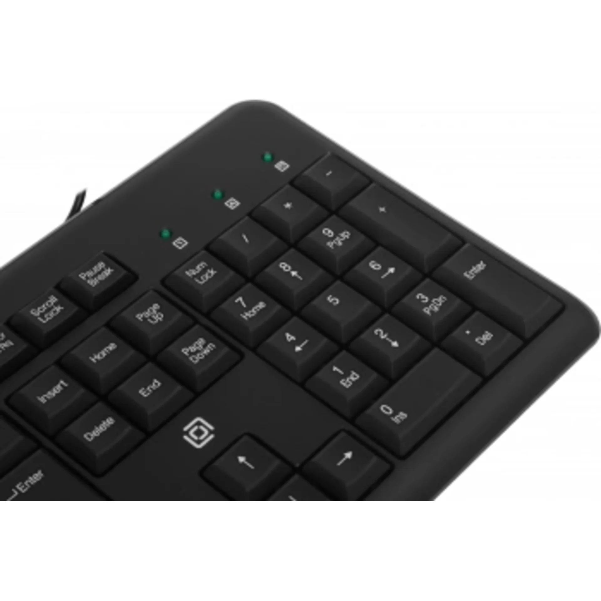 Клавиатура Оклик 305M черный USB Multimedia (1659987)
