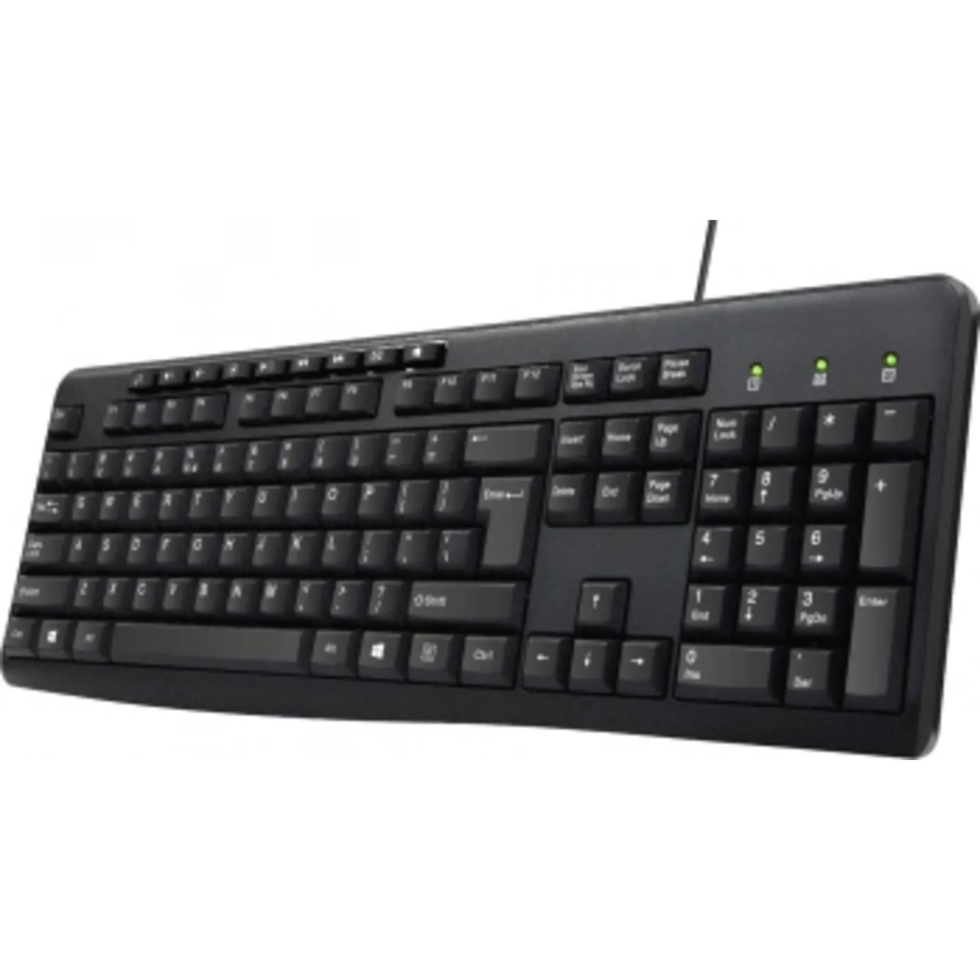 Клавиатура Оклик 305M черный USB Multimedia (1659987)