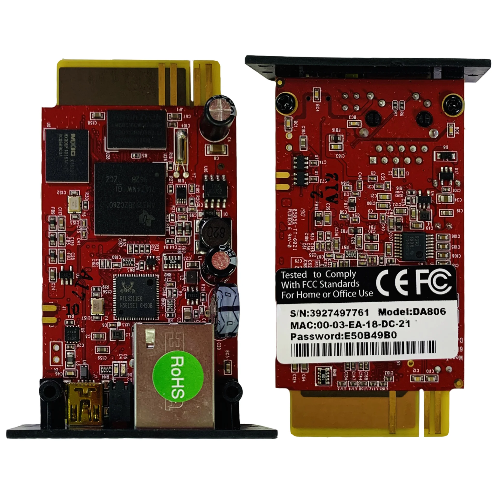 Модуль удаленного мониторинга SNMP DA806 для ИБП