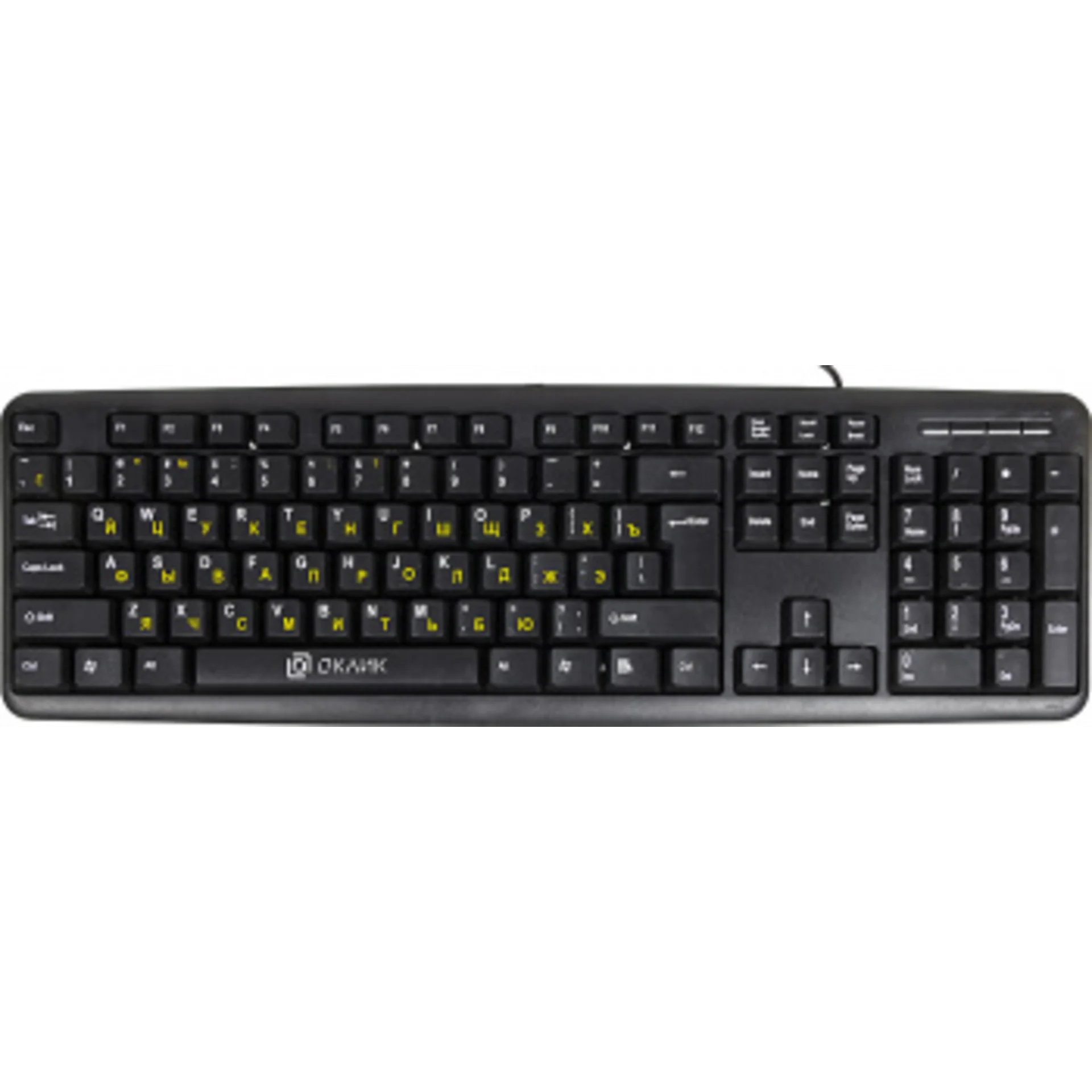 Клавиатура Оклик 130M черный USB (337077)