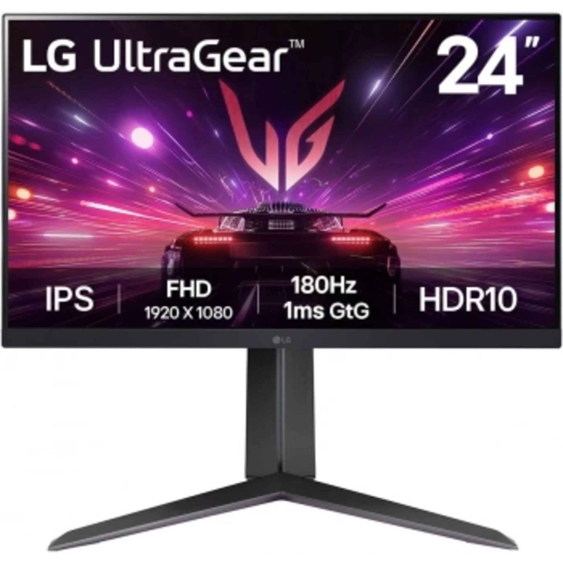 Монитор LG 23.8" UltraWide 24GS65F-B черный IPS LED 16:9 HDMI матовая HAS 300cd 178гр/178гр 1920x108