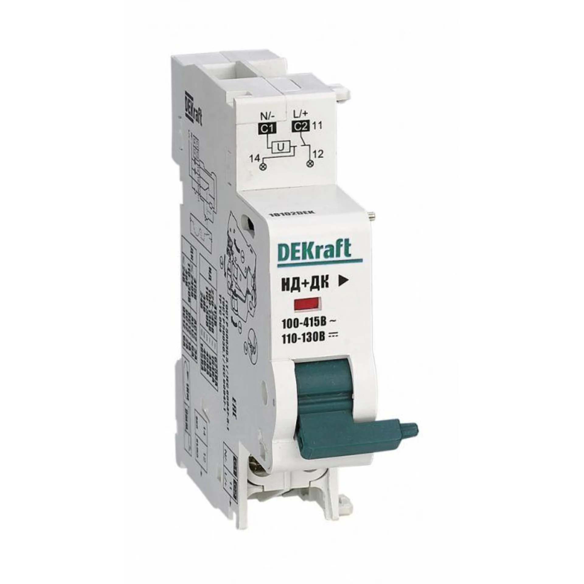Расцепитель независимый с доп. контактом 220В для ВА-101 нов. DEKraft 18102DEK