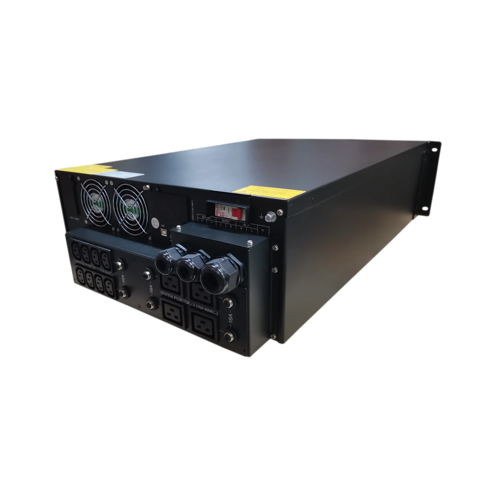 Источник бесперебойного питания онлайн SNR INTELLIGENT 6кВА/6кВт, 1ф:1ф, 192В(DC) (16x9Ач)