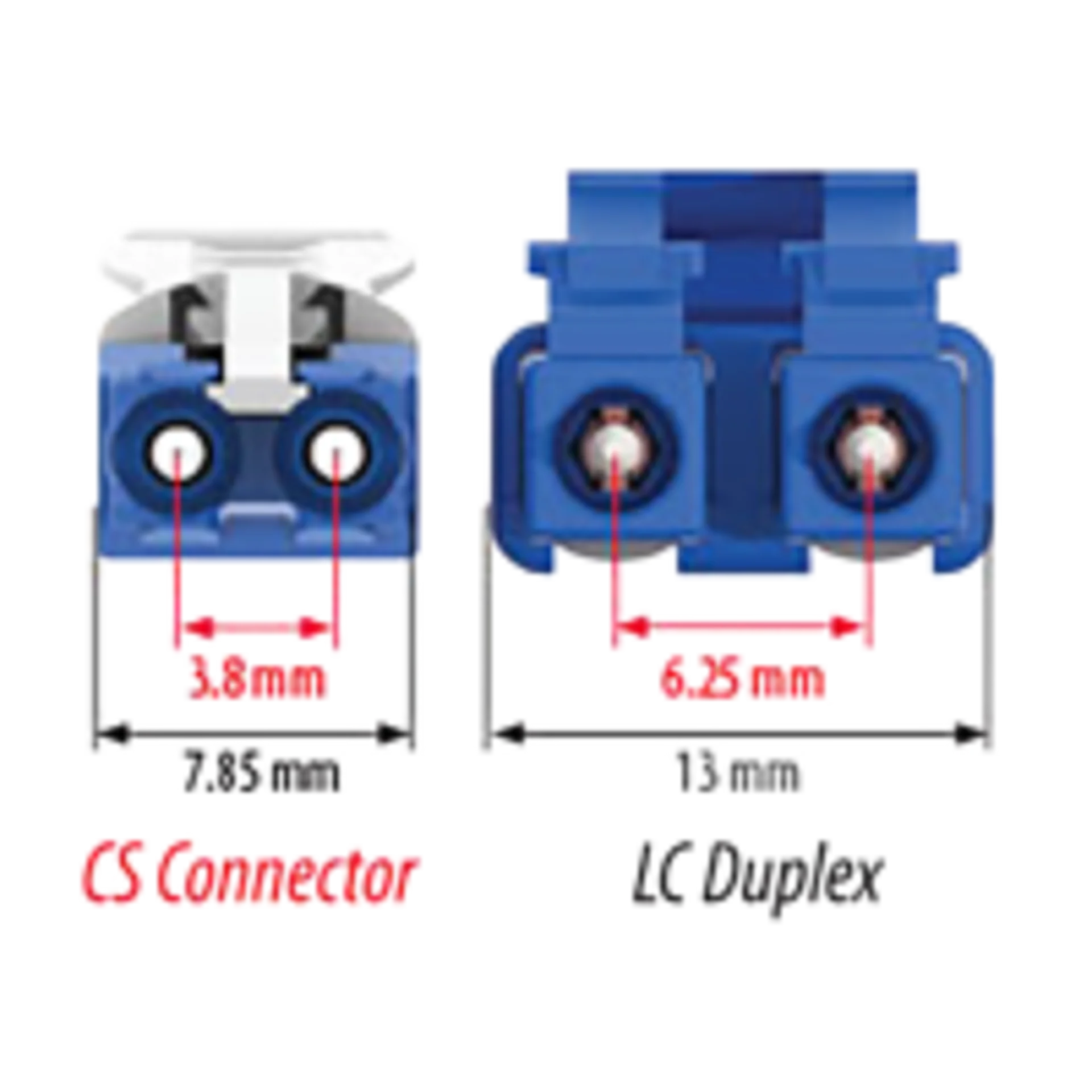 Патчкорд оптический CS/UPC SM Duplex 1 метр 2мм