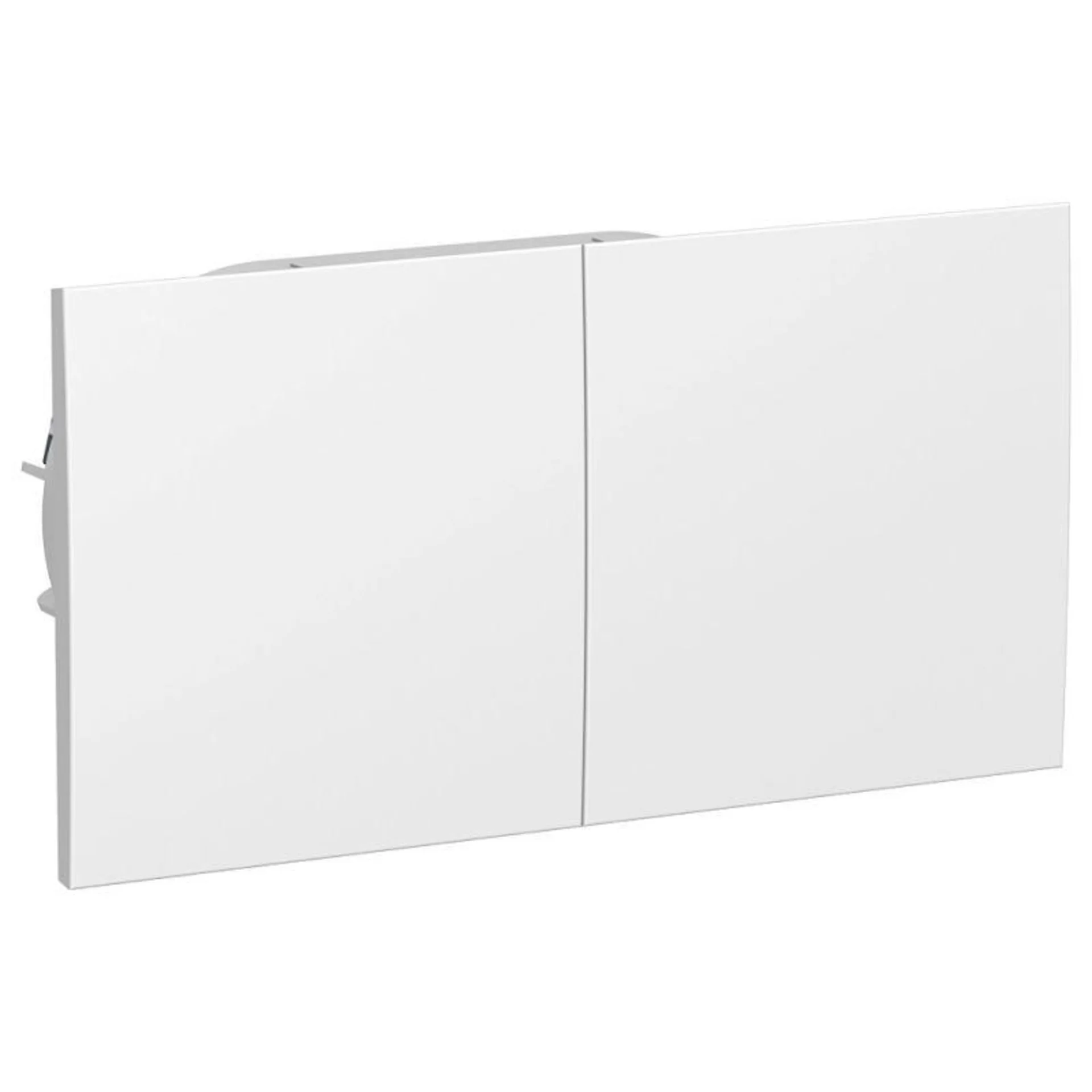 Розетка 2-м СП AtlasDesign 16А IP20 с заземл. защ. шторки со сдвижн. крышкой в сборе бел. SE ATN0001