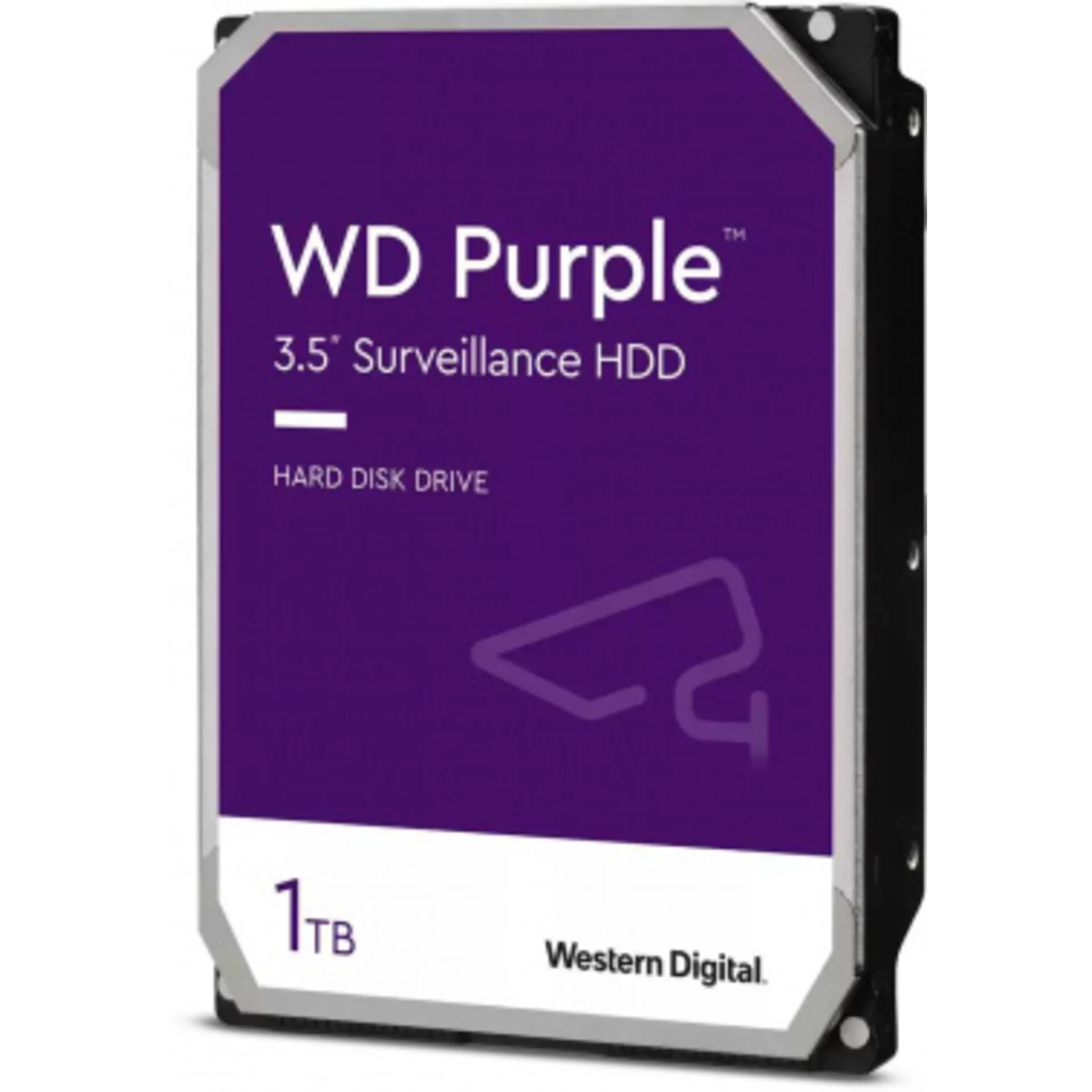 Жесткий диск WD SATA-III 1Tb WD10PURZ Surveillance Purple (5400rpm) 64Mb 3.5"