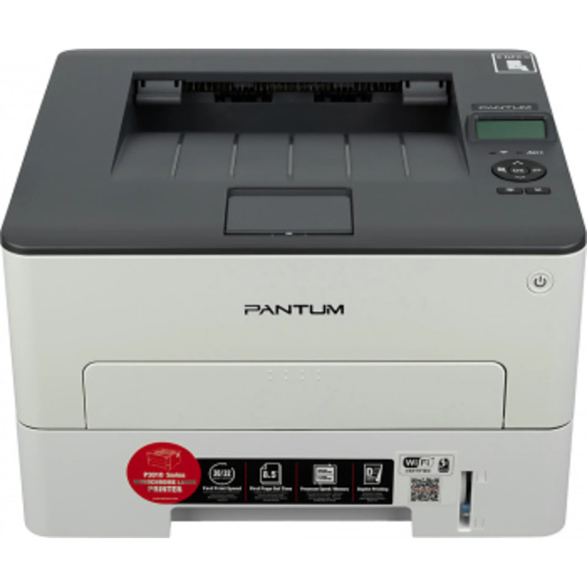 Принтер лазерный Pantum P3010DW A4 Duplex WiFi белый