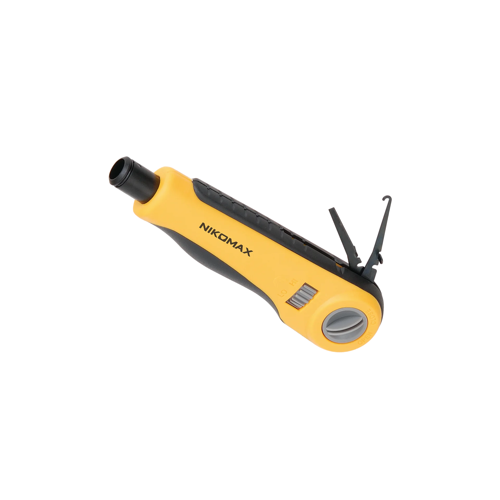 Инструмент NIKOMAX для заделки витой пары, ударного типа, 2 уровня регулировки силы удара, крепление Twist-Lock, нож для кроссов типа 110 в комплекте