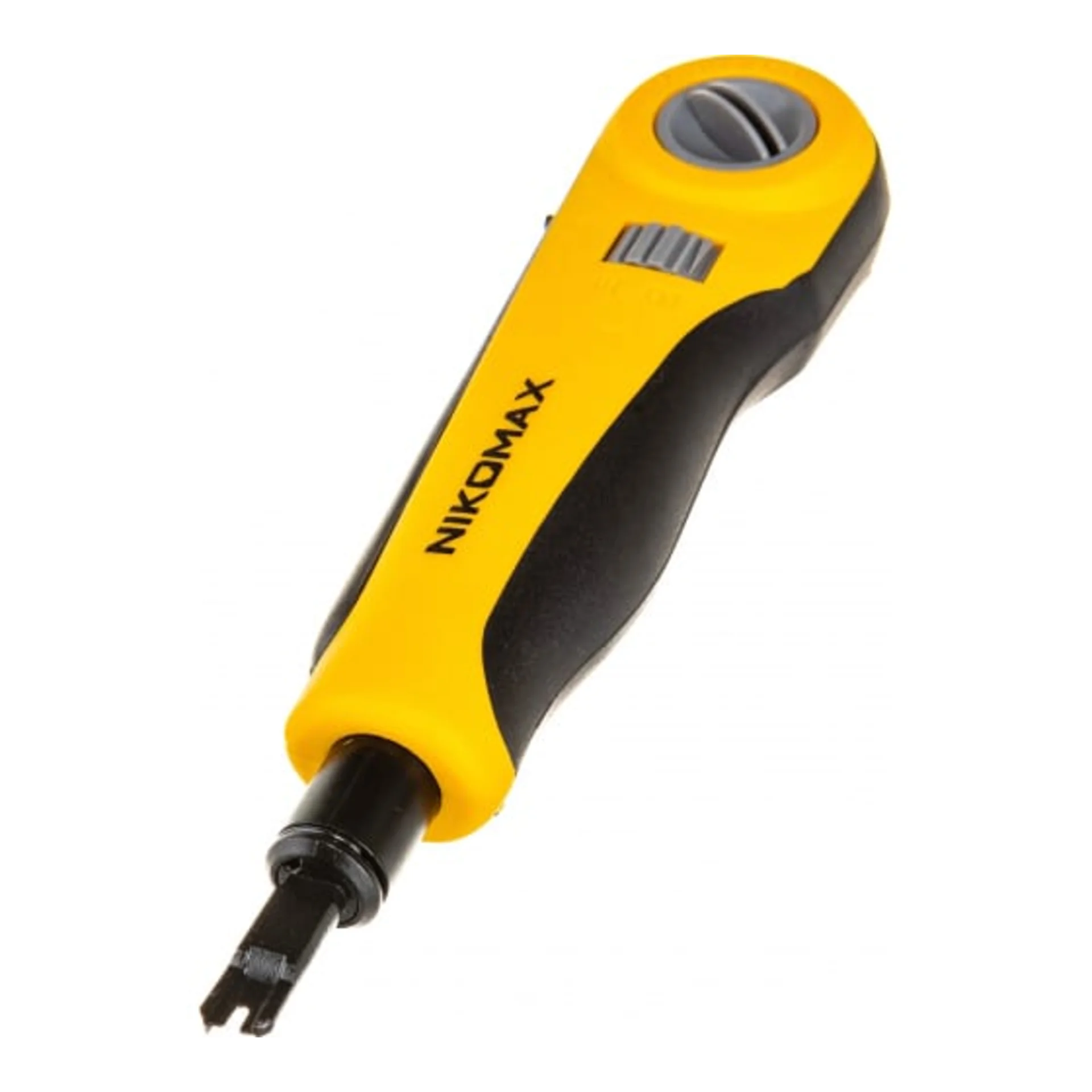 Инструмент NIKOMAX для заделки витой пары, ударного типа, 2 уровня регулировки силы удара, крепление Twist-Lock, нож для кроссов типа 110 в комплекте