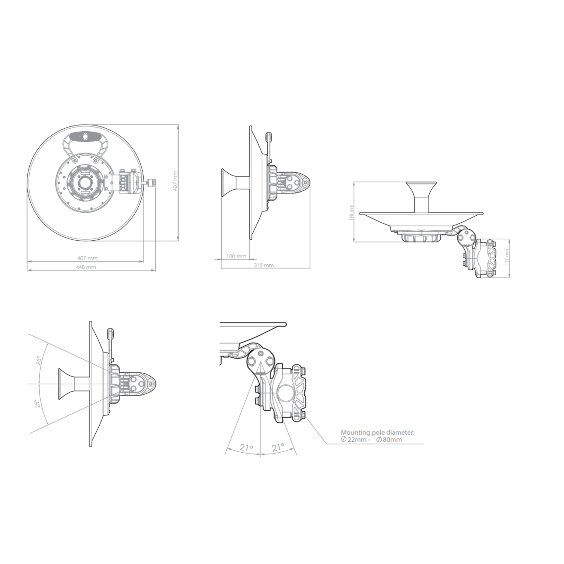 Антенна направленная RF elements UltraDish TP 550 5GHz, 27.5dBi