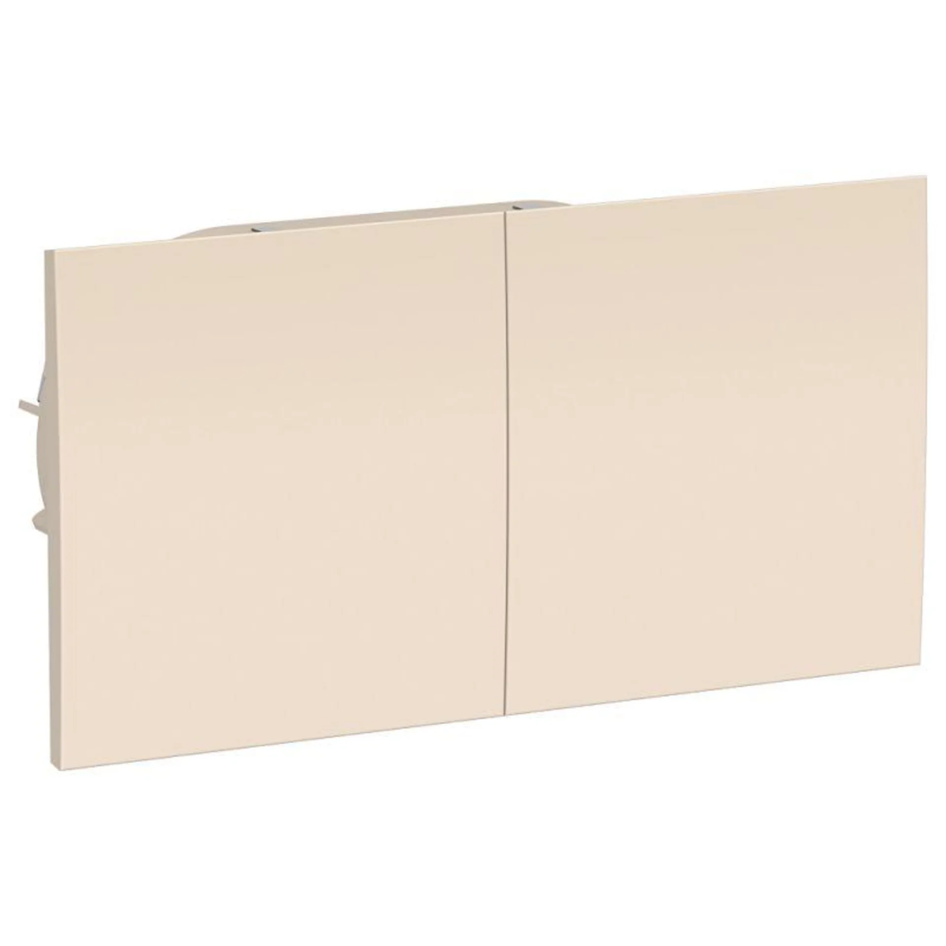 Розетка 2-м СП AtlasDesign 16А IP20 с заземл. защ. шторки со сдвижн. крышкой в сборе беж. SE ATN0002