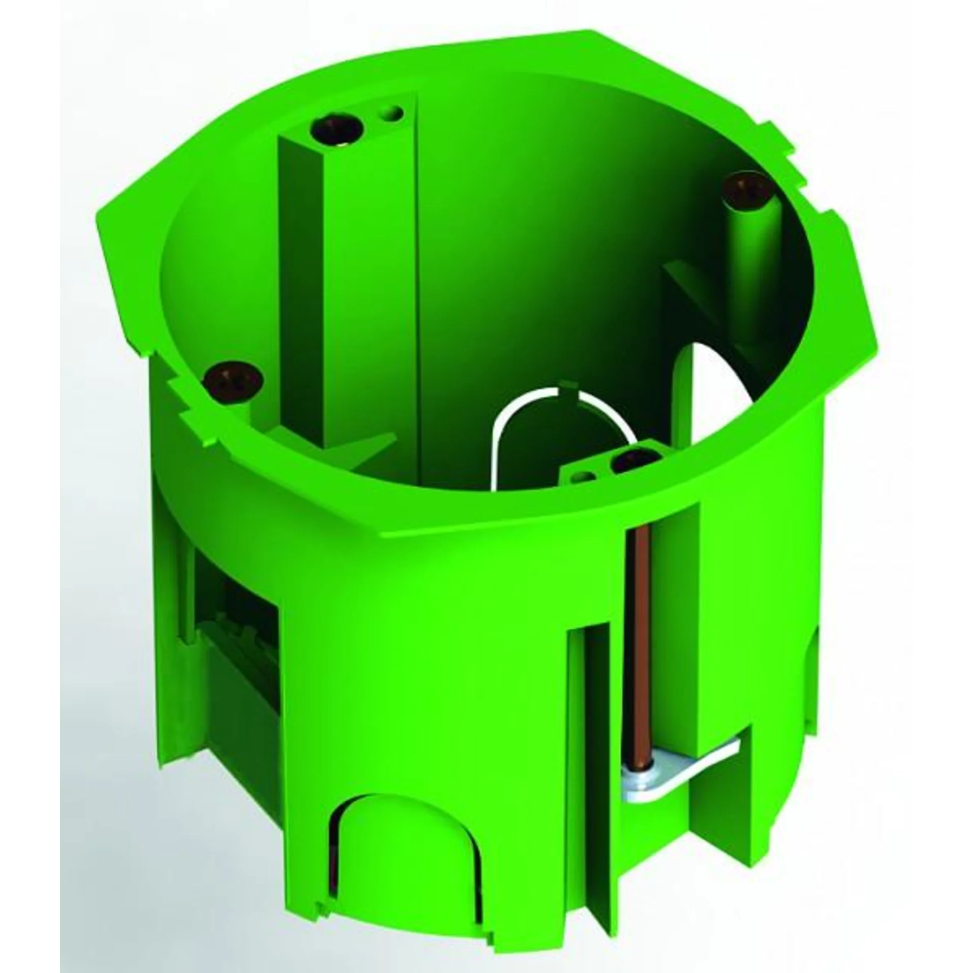 Коробка установочная СП 68х60мм IP30 для гипсокартон. с метал. лапками HEGEL КУ1205