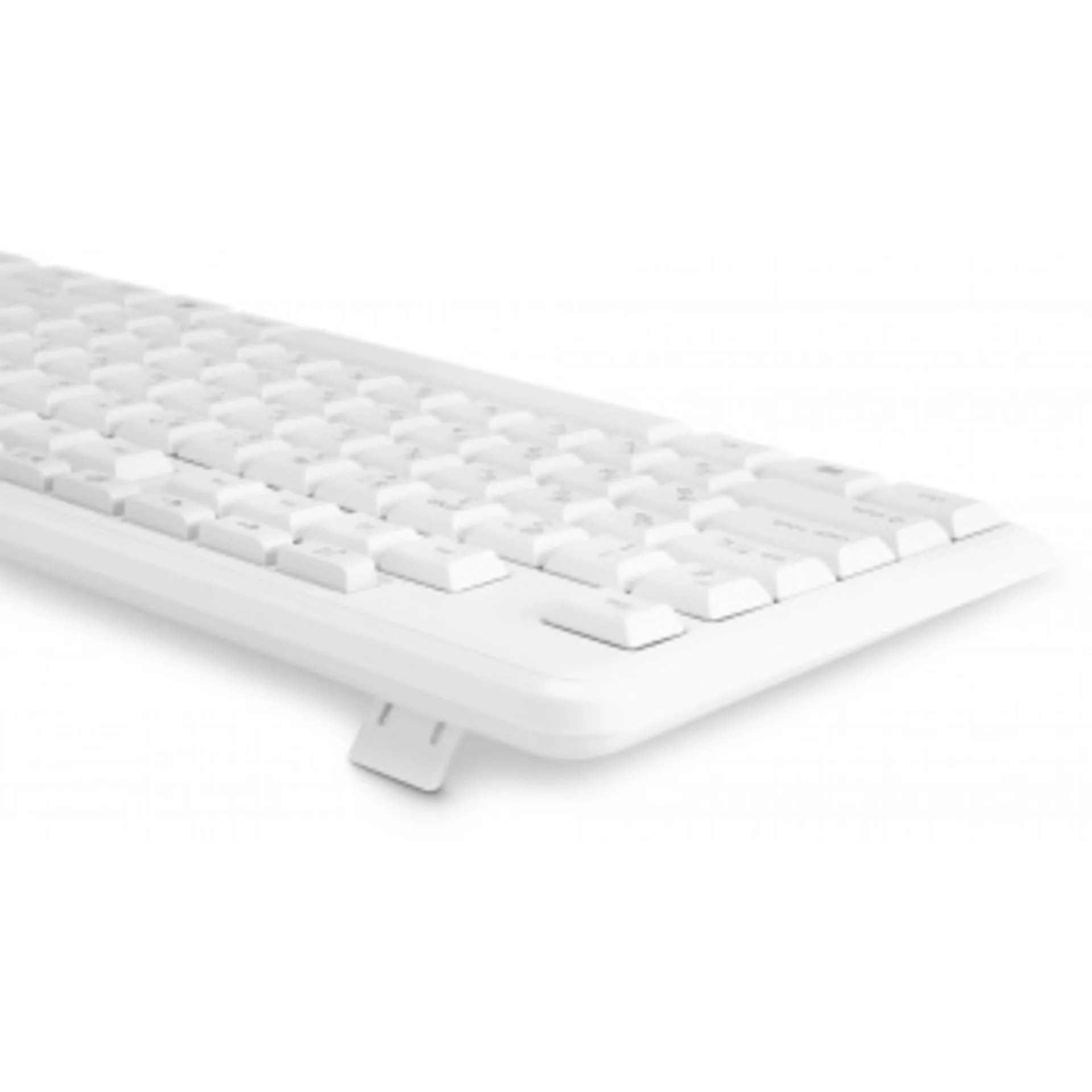 Клавиатура + мышь Оклик S650 клав:белый мышь:белый USB Multimedia (1875257)