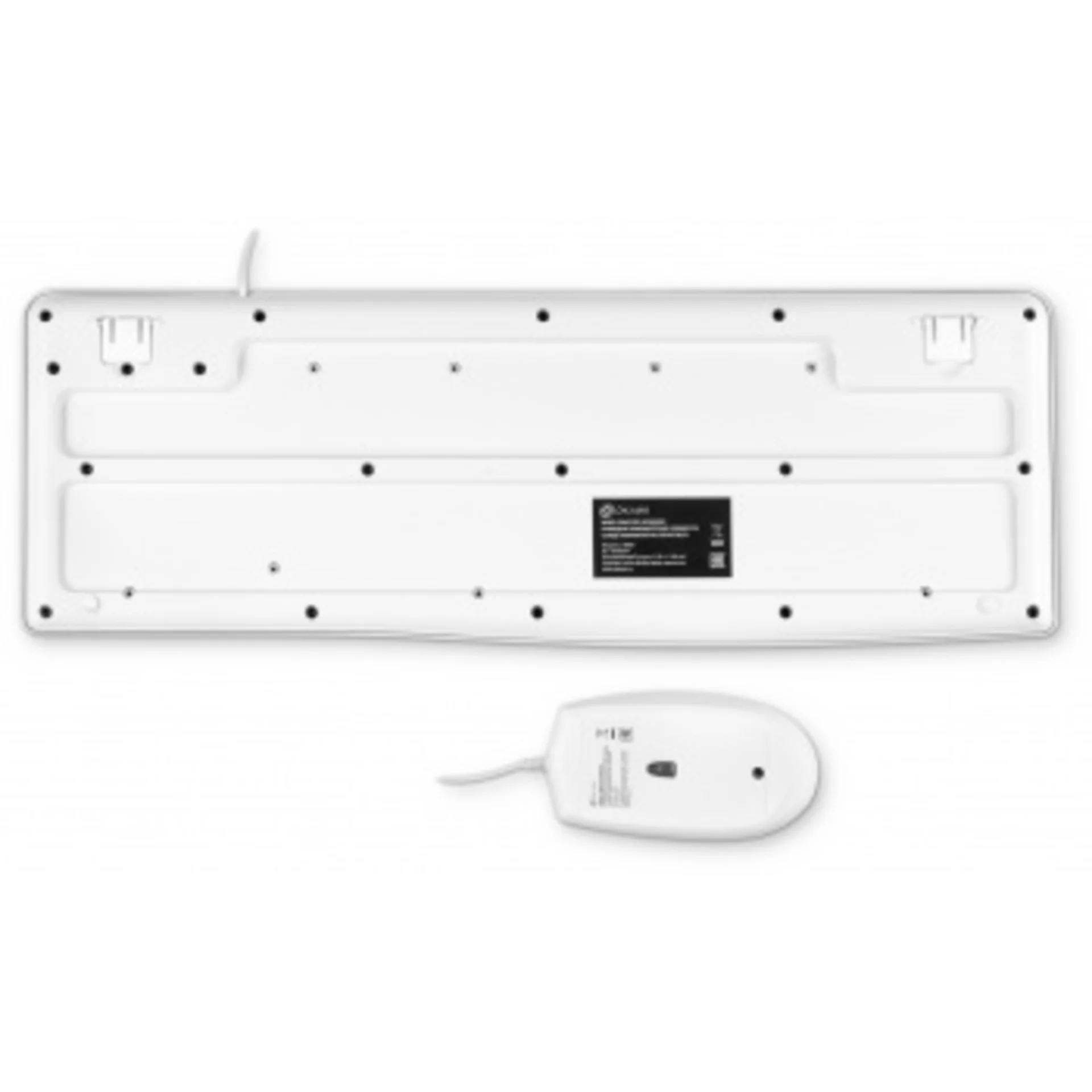 Клавиатура + мышь Оклик S650 клав:белый мышь:белый USB Multimedia (1875257)