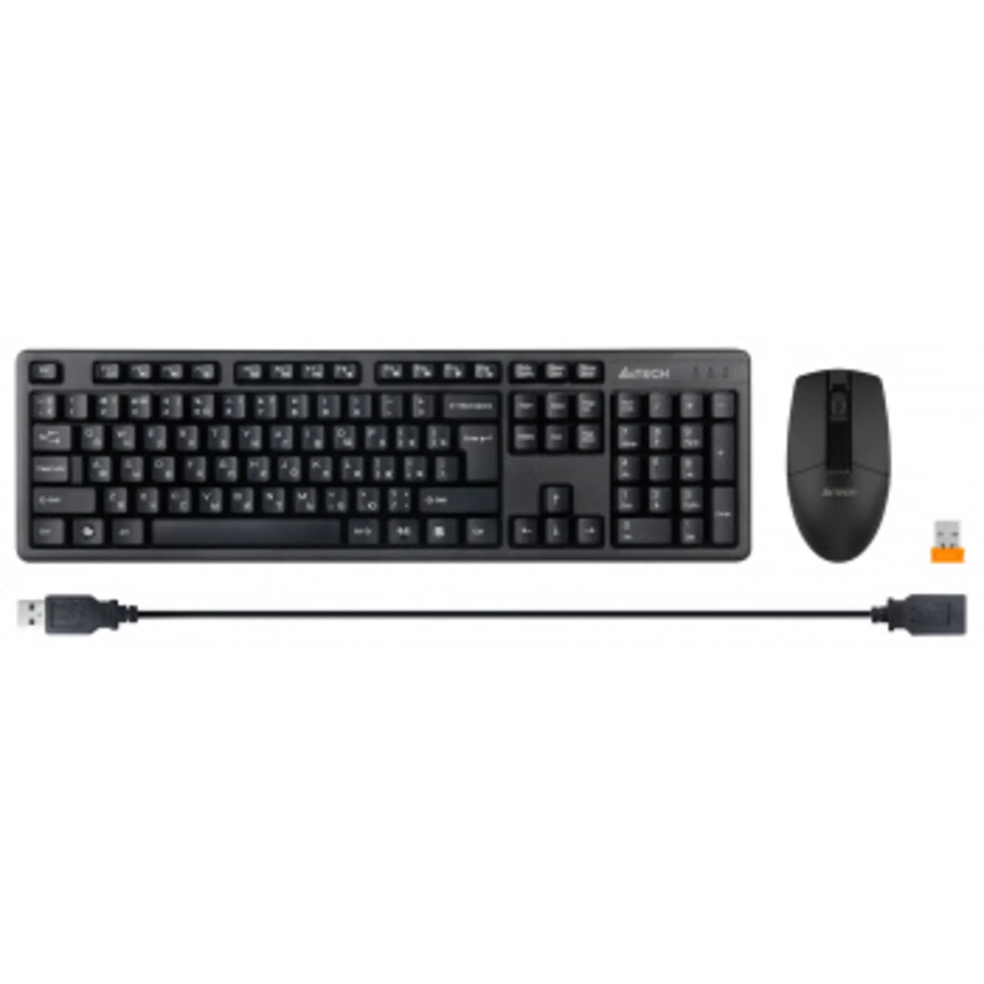 Клавиатура + мышь A4Tech 3330N клав:черный мышь:черный USB беспроводная Multimedia