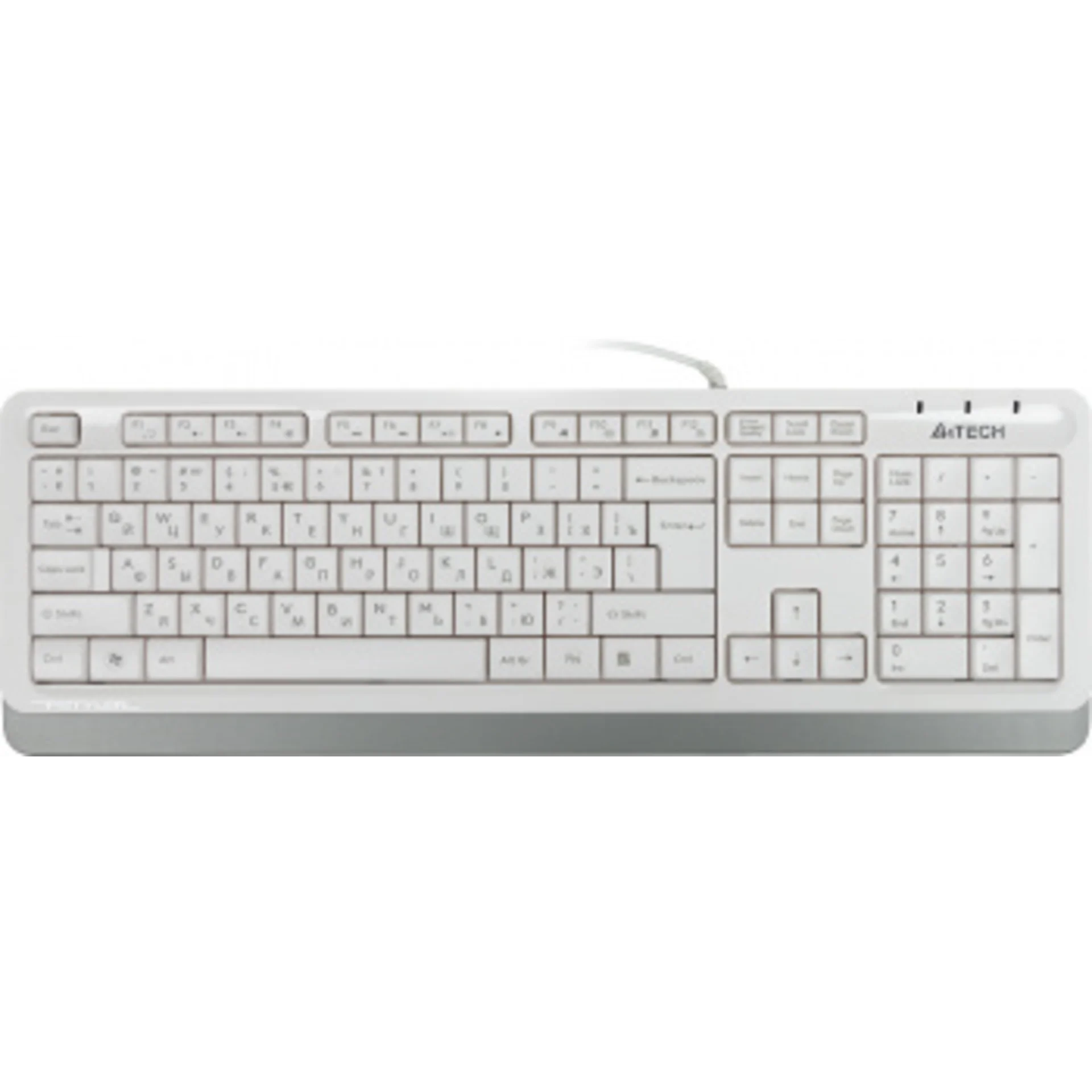 Клавиатура A4Tech Fstyler FK10 белый/серый USB