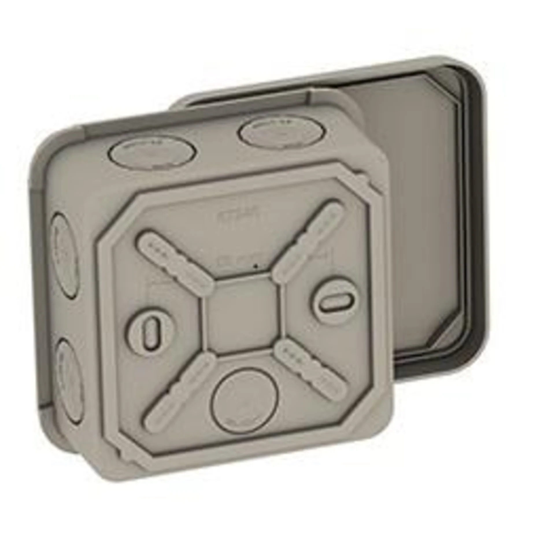 Коробка распределительная ОП 85х85х45мм двухкомпонентная 8 вводов IP65 сер. Ruvinil 67240