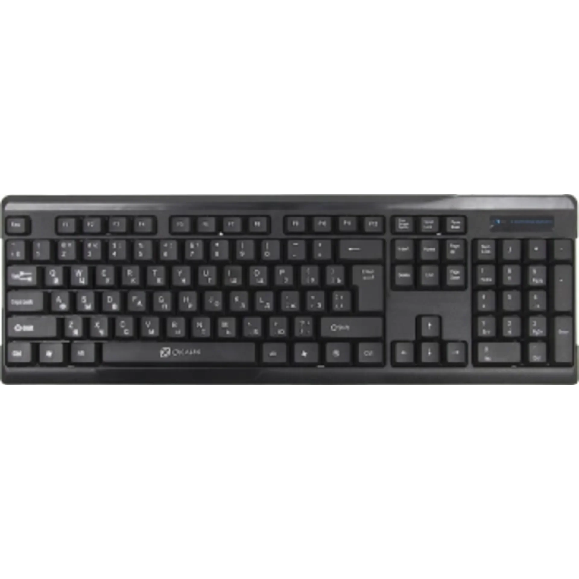 Клавиатура + мышь Оклик 230M клав:черный мышь:черный USB беспроводная (412900)