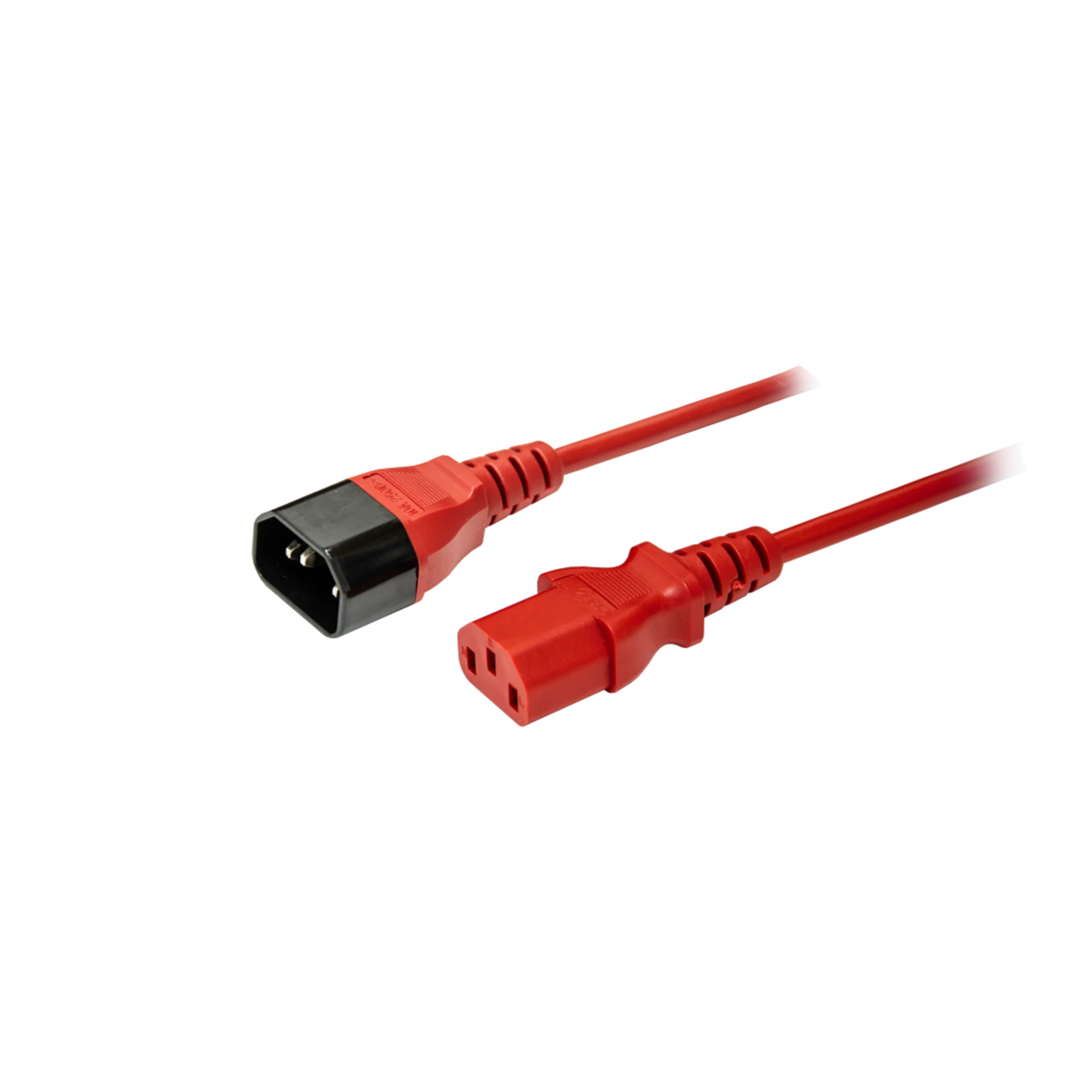 Кабель питания IEC320-C14/IEC320-C13, 220B, 10А, 1.8м, красный (для резервного питания)