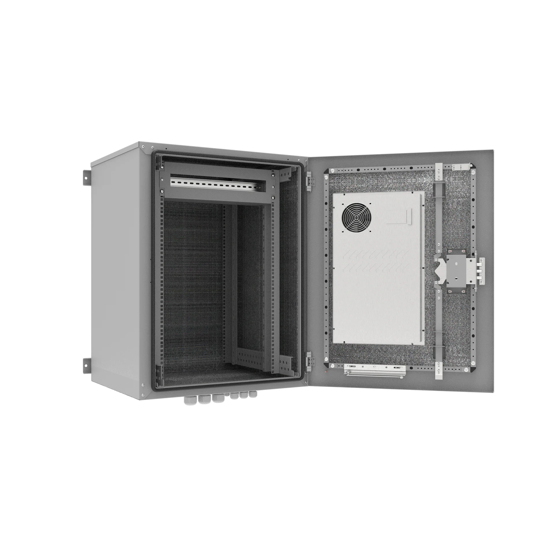 Шкаф уличный всепогодный 18U глубина 600мм (предустановленный кондиционер 500Вт)